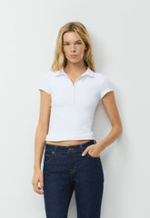Original Contour Flyer Polo T-Shirt - BRIGHT WHITE