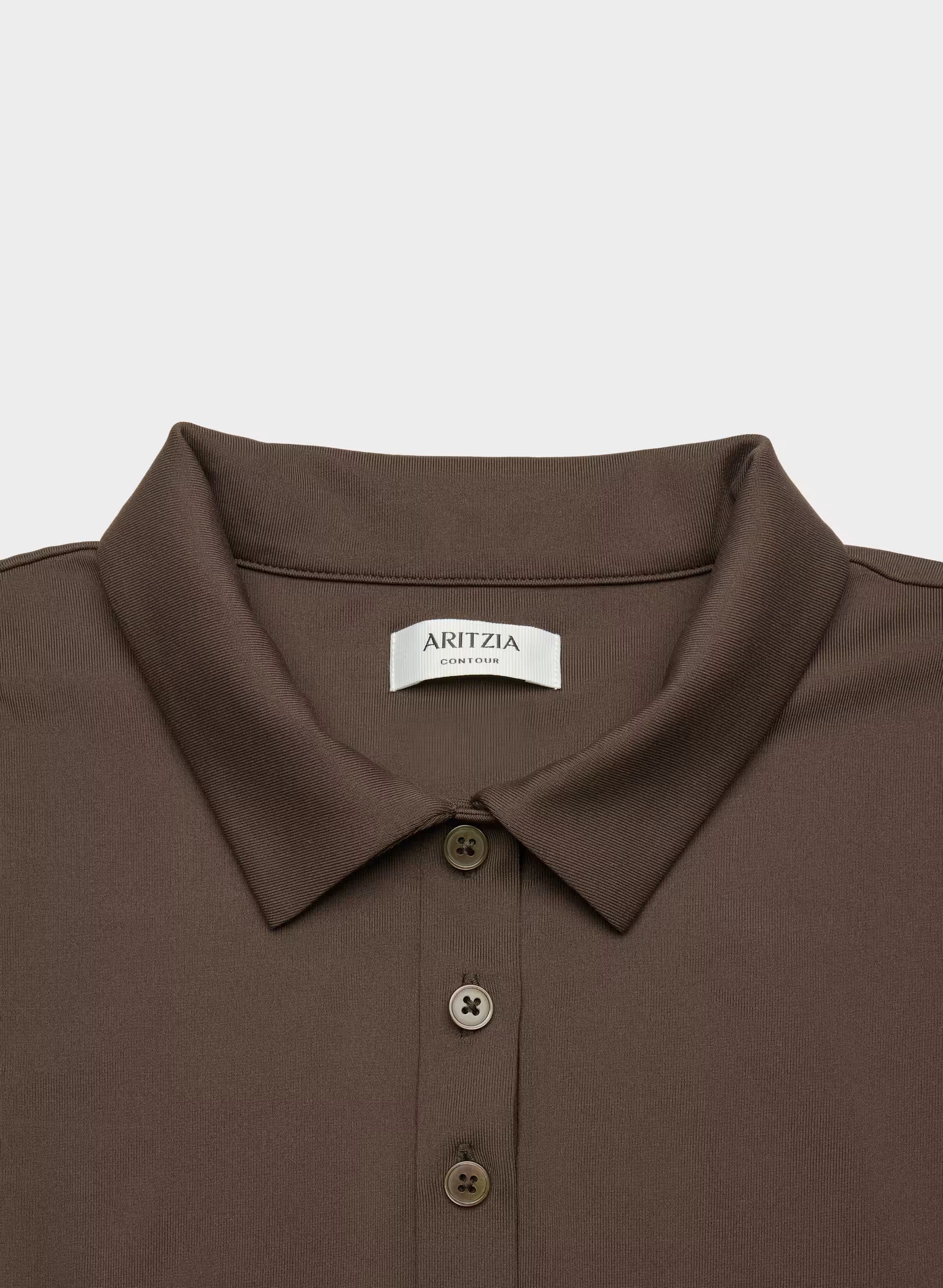 Original Contour Flyer Polo T-Shirt - RICH MOCHA BROWN