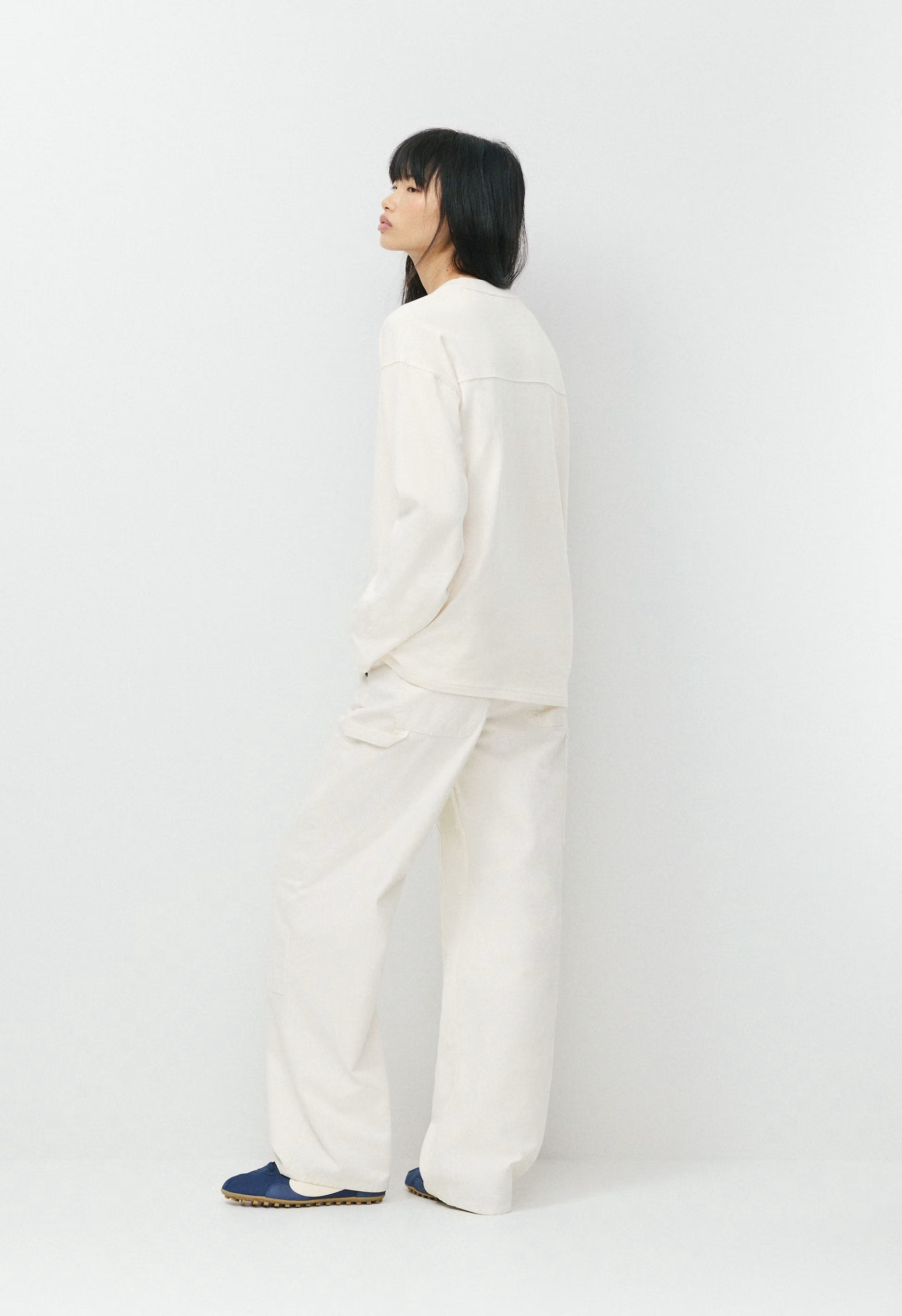 Mighty Cotton™ Ramos Longsleeve - LT BIRCH/ ADMIRAL