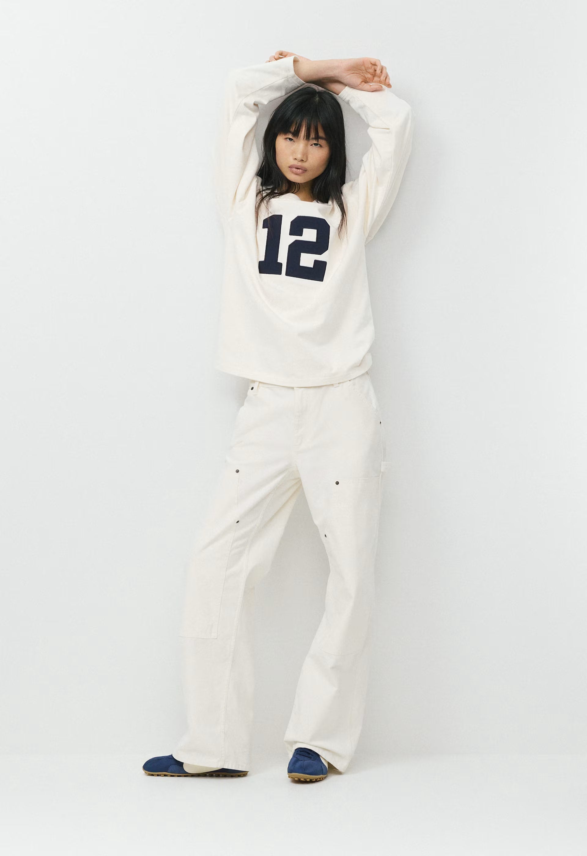 Mighty Cotton™ Ramos Longsleeve - LT BIRCH/ ADMIRAL
