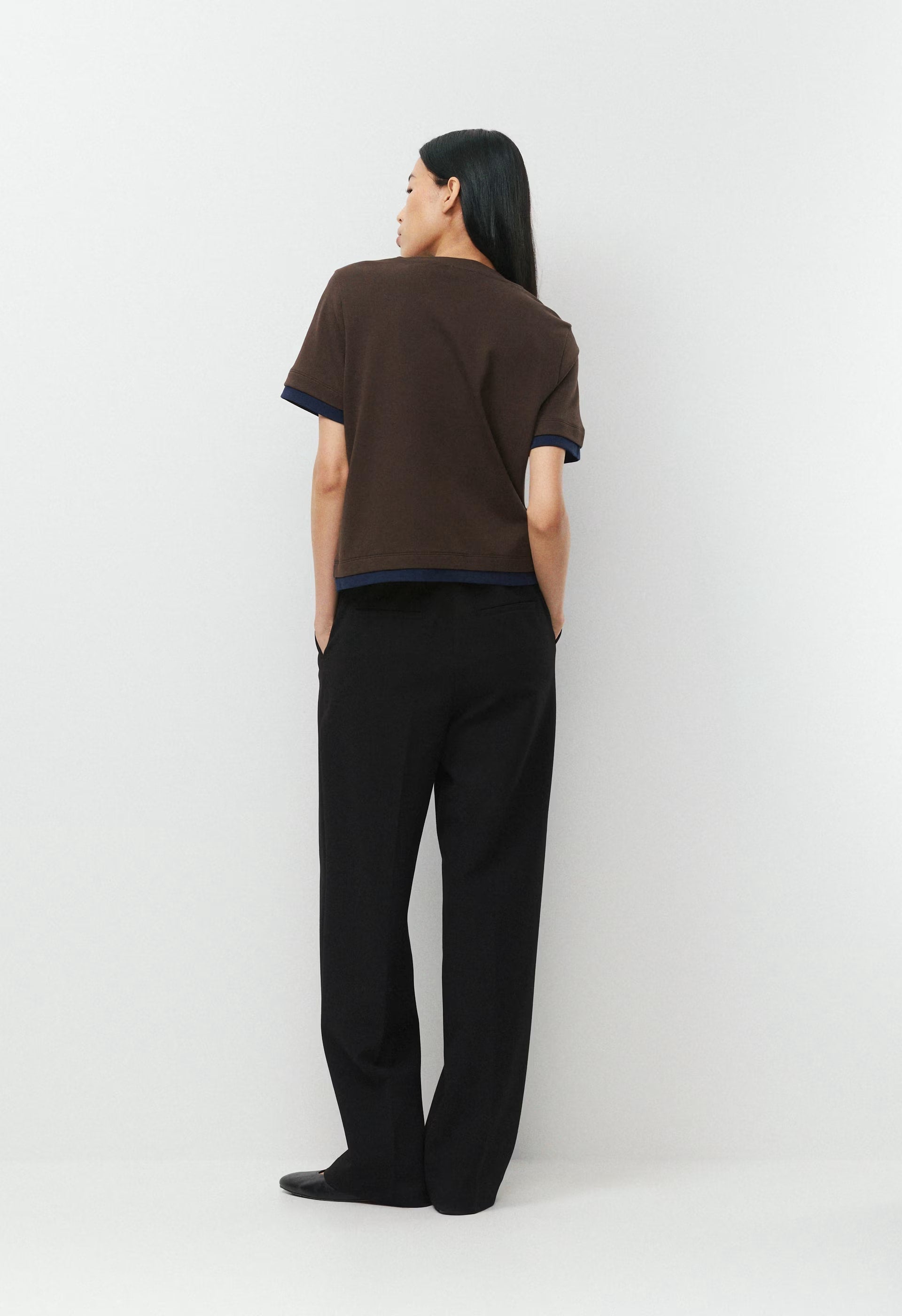 InterLock Cotton Function T-Shirt - CACAO NB BROWN/AD NAVY