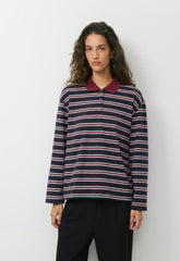 InterLock Cotton Eton Longsleeve - LT BIRCH/ DK NGHT NVY