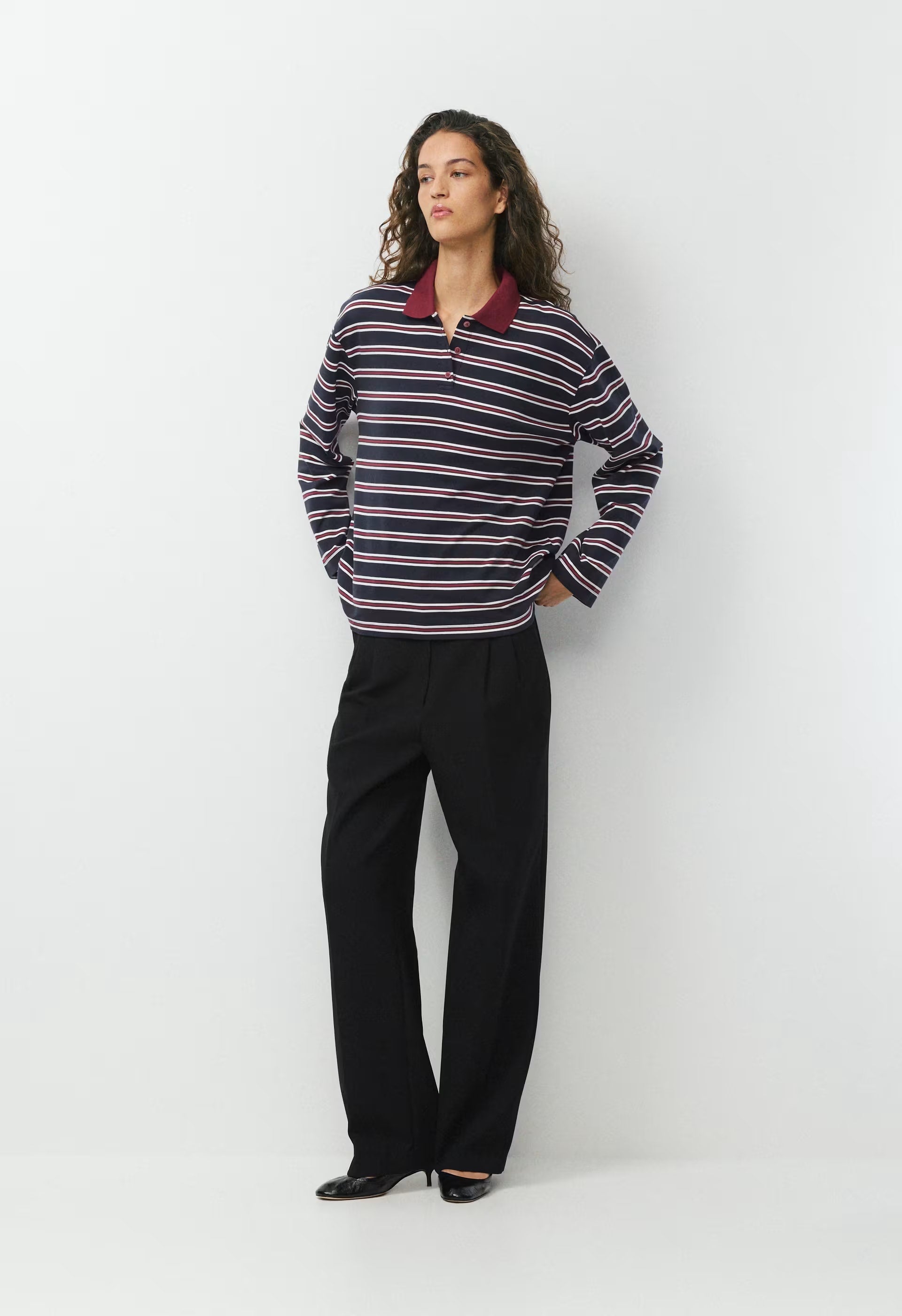InterLock Cotton Eton Longsleeve - CORDOVAN