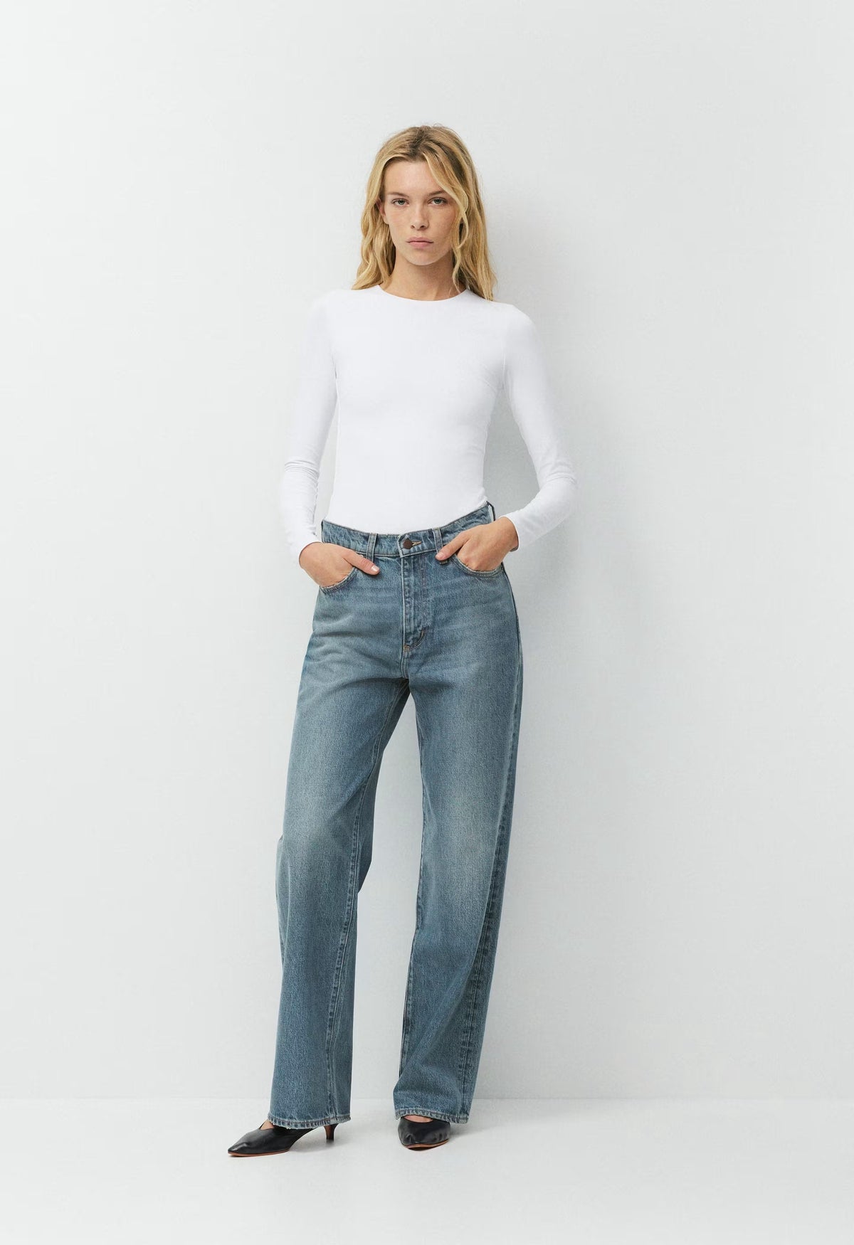 Original Contour Splendid Crew Longsleeve - BRIGHT WHITE