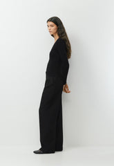 HomeStretch™ Rib Drift Longsleeve - BLACK