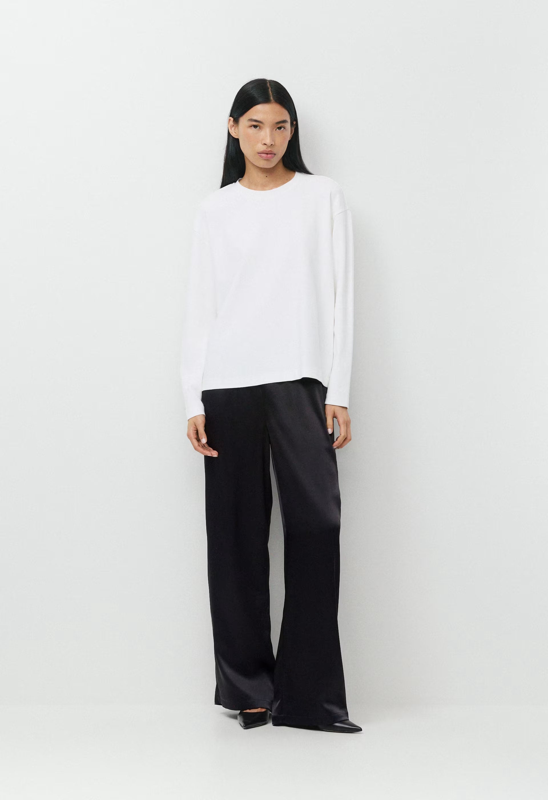 InterLock Cotton Steps Longsleeve - WHITE