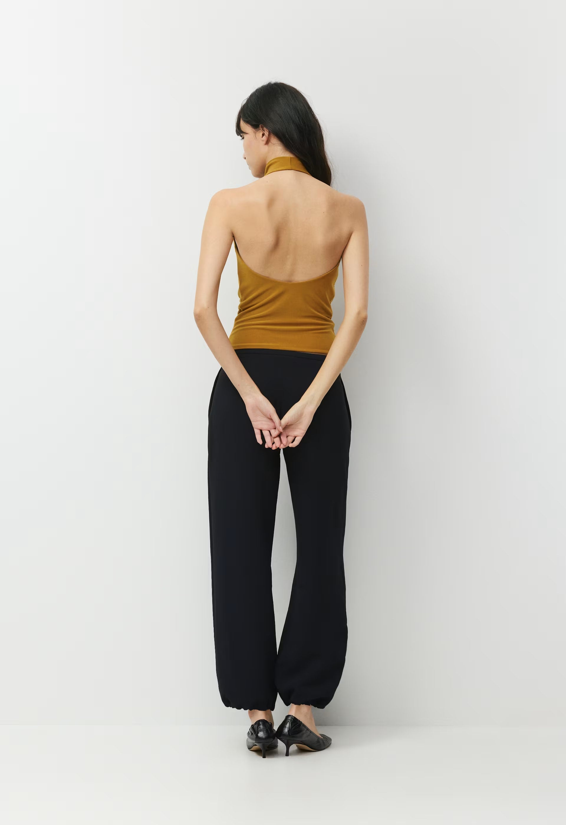 Smooth Matter™ Tower Halter Top - SHERRY OCHRE
