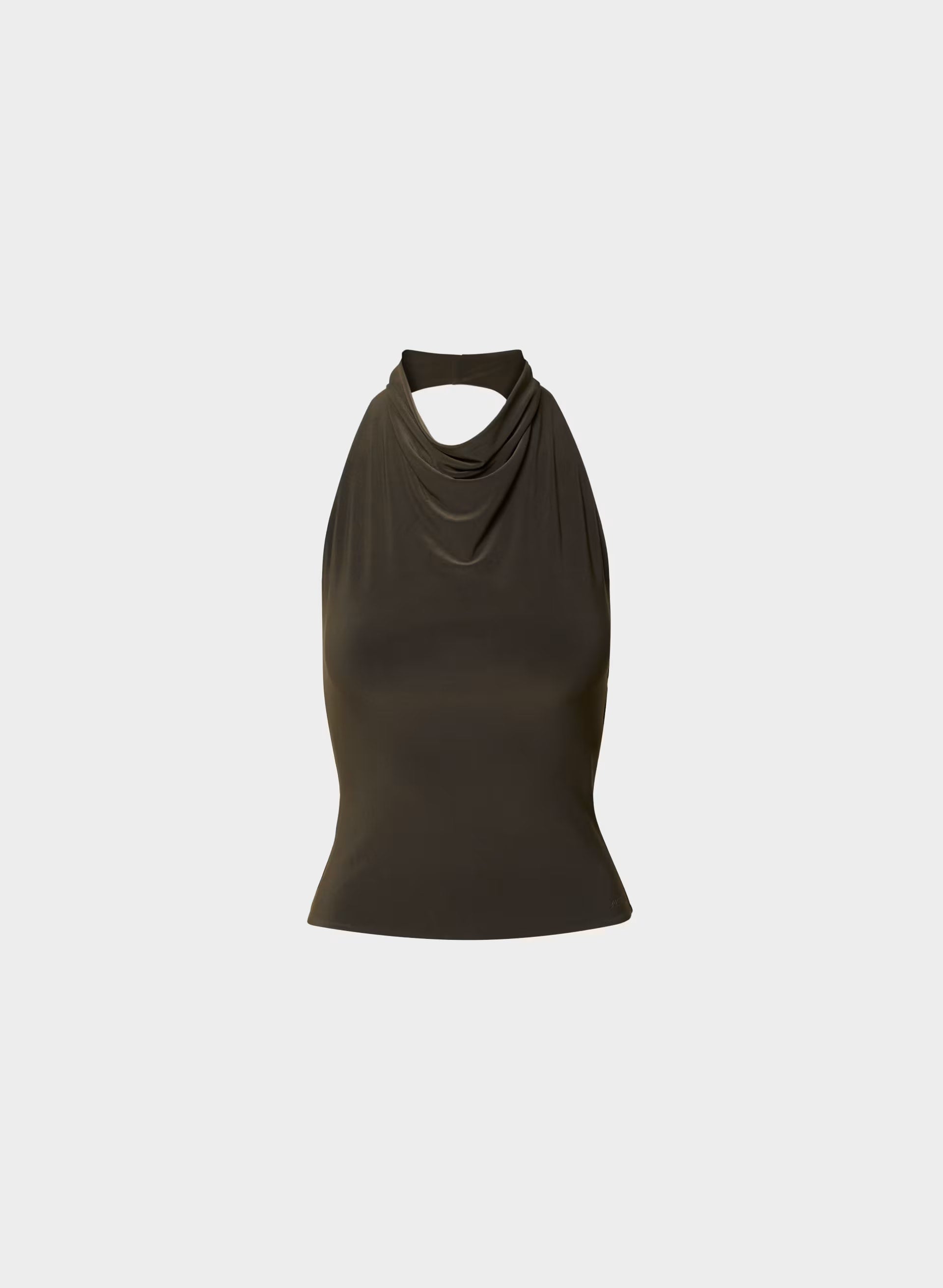 Smooth Matter™ Tower Halter Top - CACAO NIB BROWN