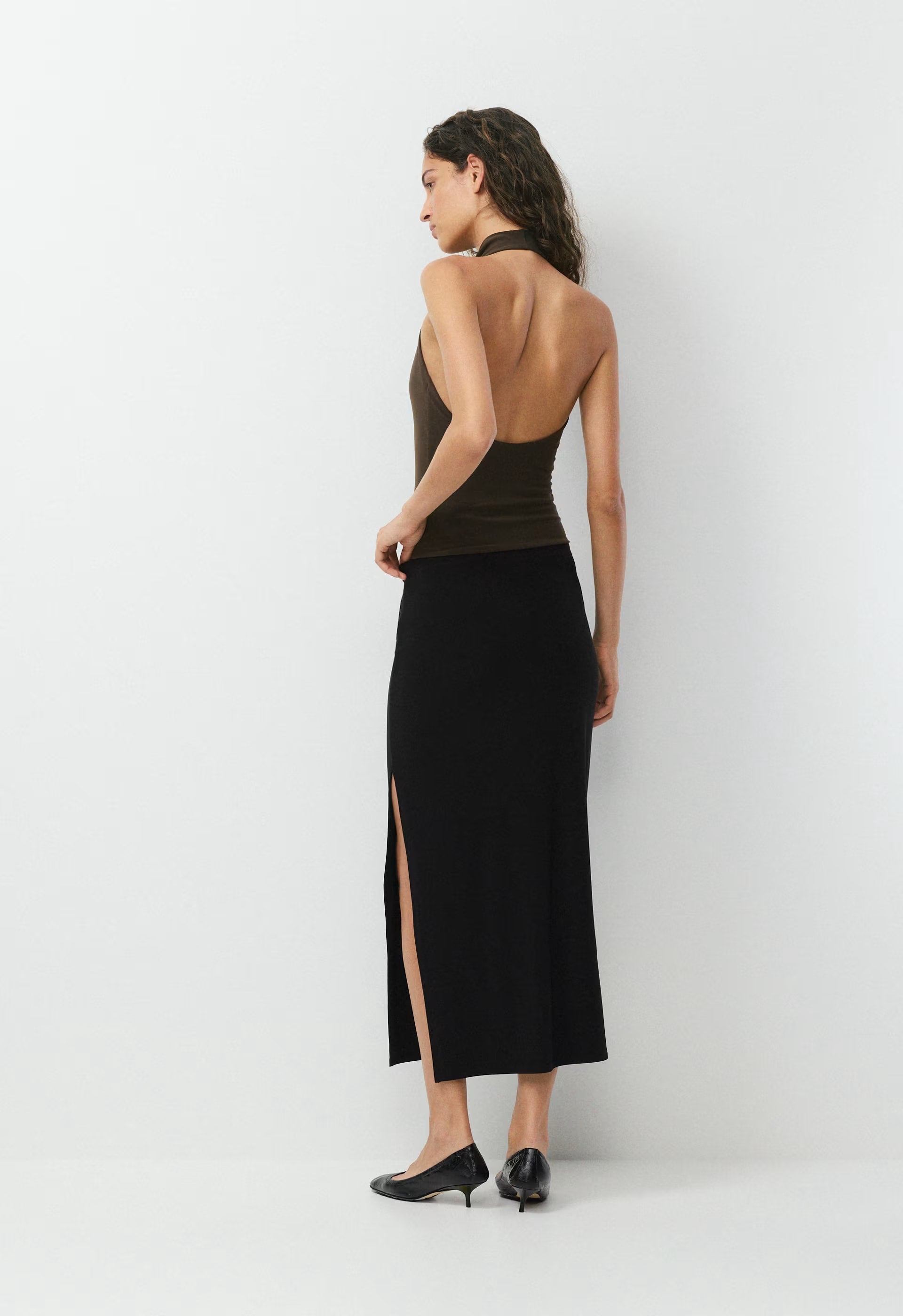 Smooth Matter™ Tower Halter Top - WHITE/ ADMIRAL