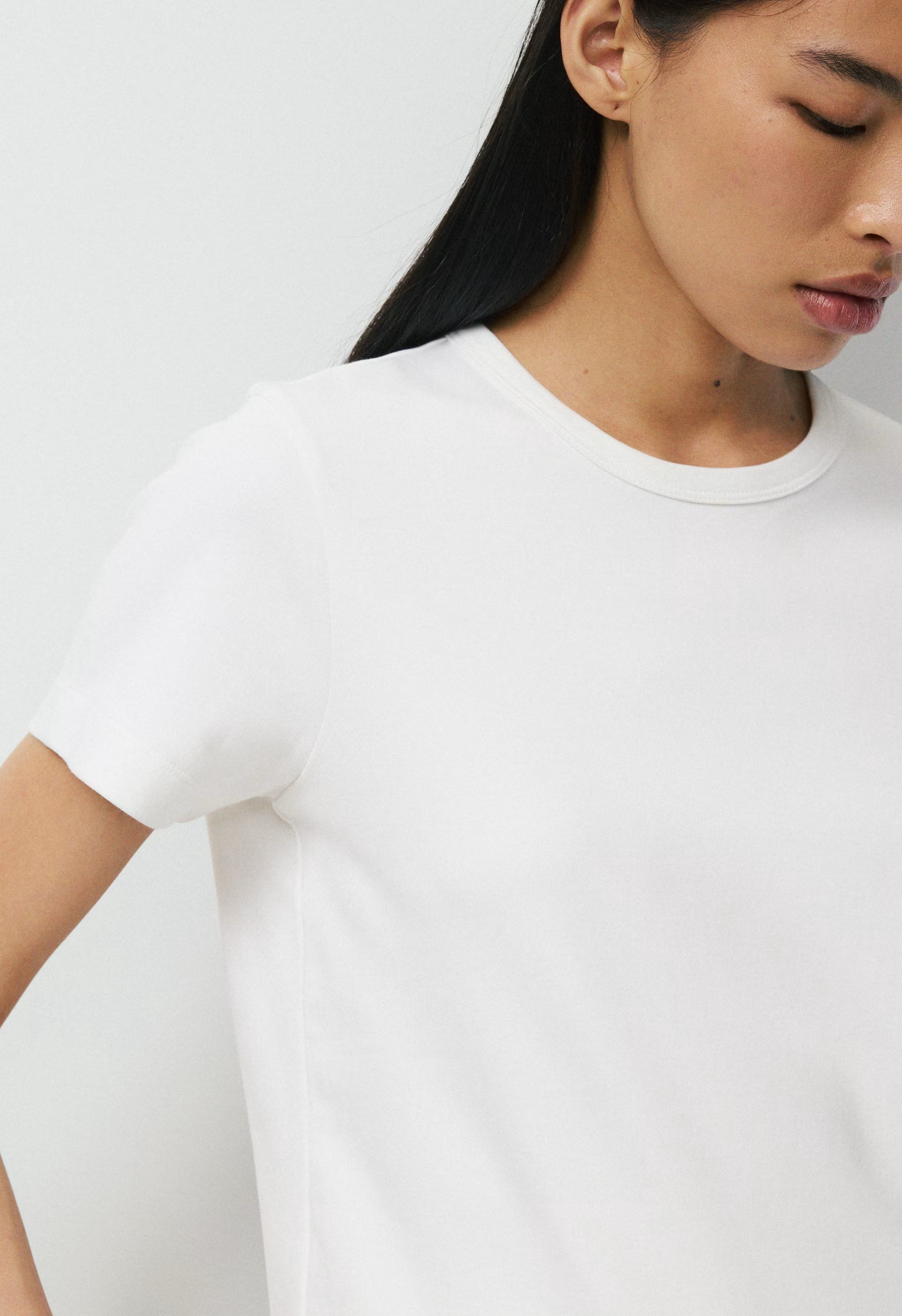 InterLock Cotton Wirth T-Shirt - LT BIRCH/ CHCLTR BRN