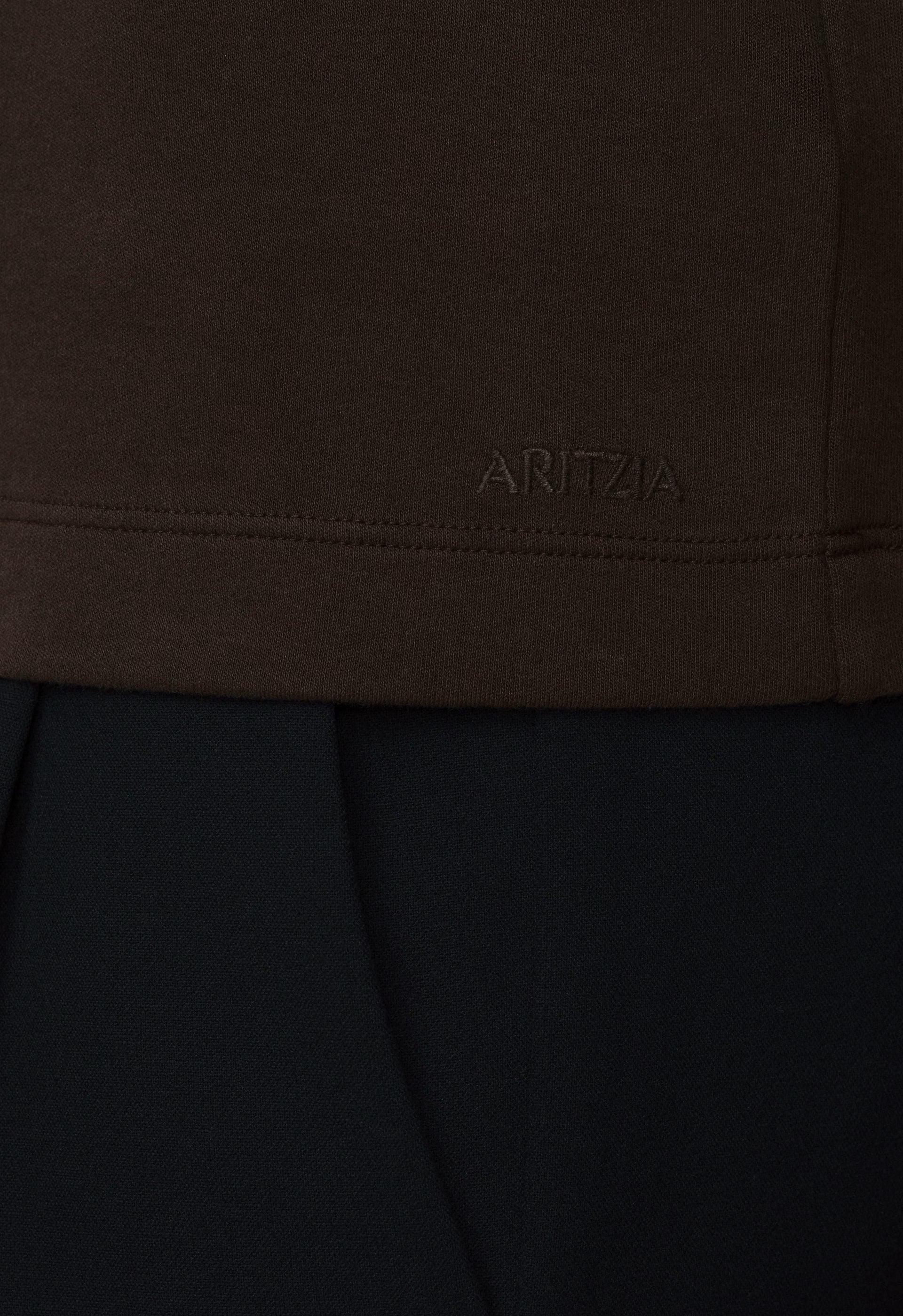 InterLock Cotton Wirth T-Shirt - CACAO NIB BROWN