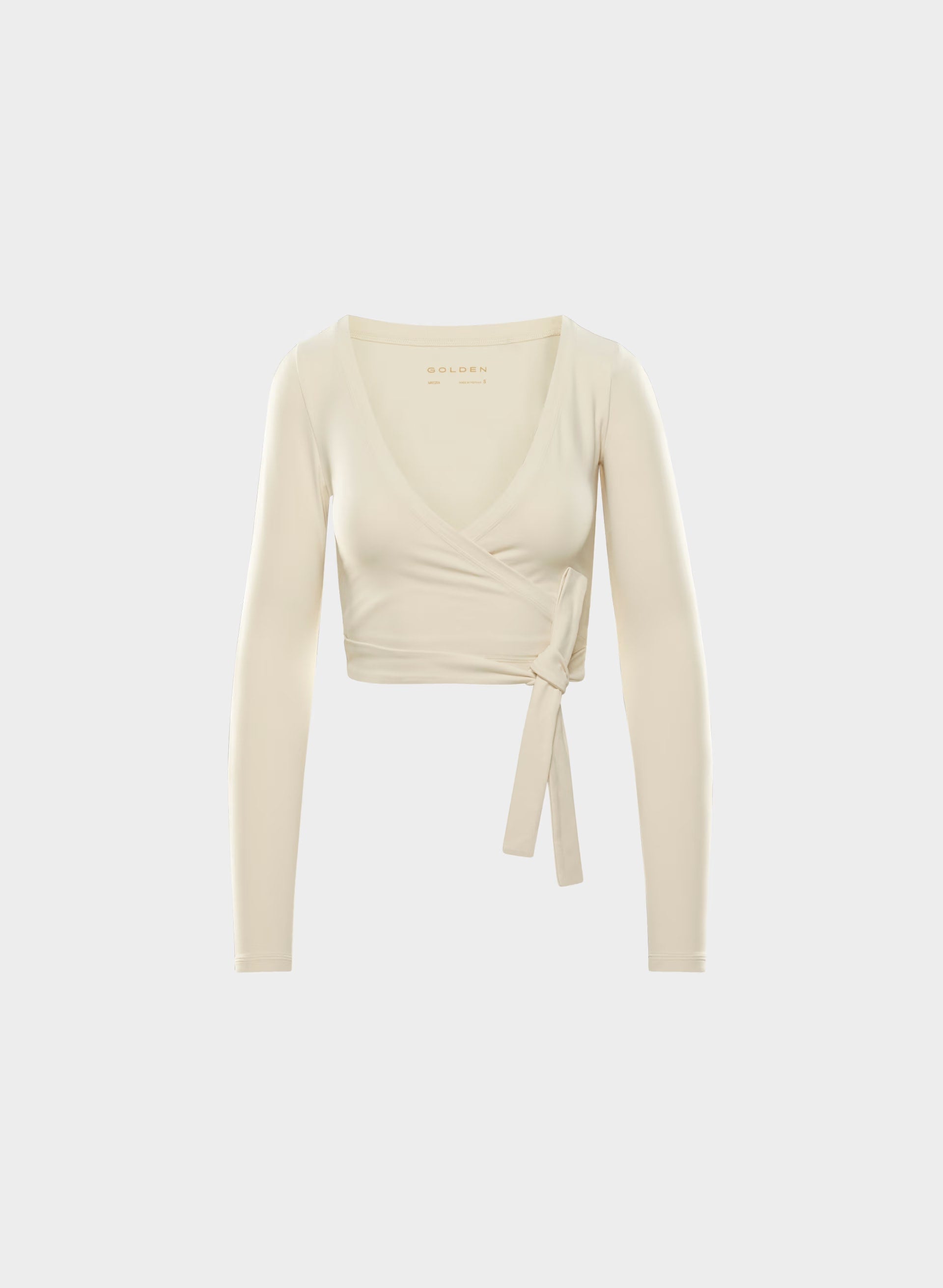BUTTER Focal Wrap Longsleeve - SEASIDE CREAM
