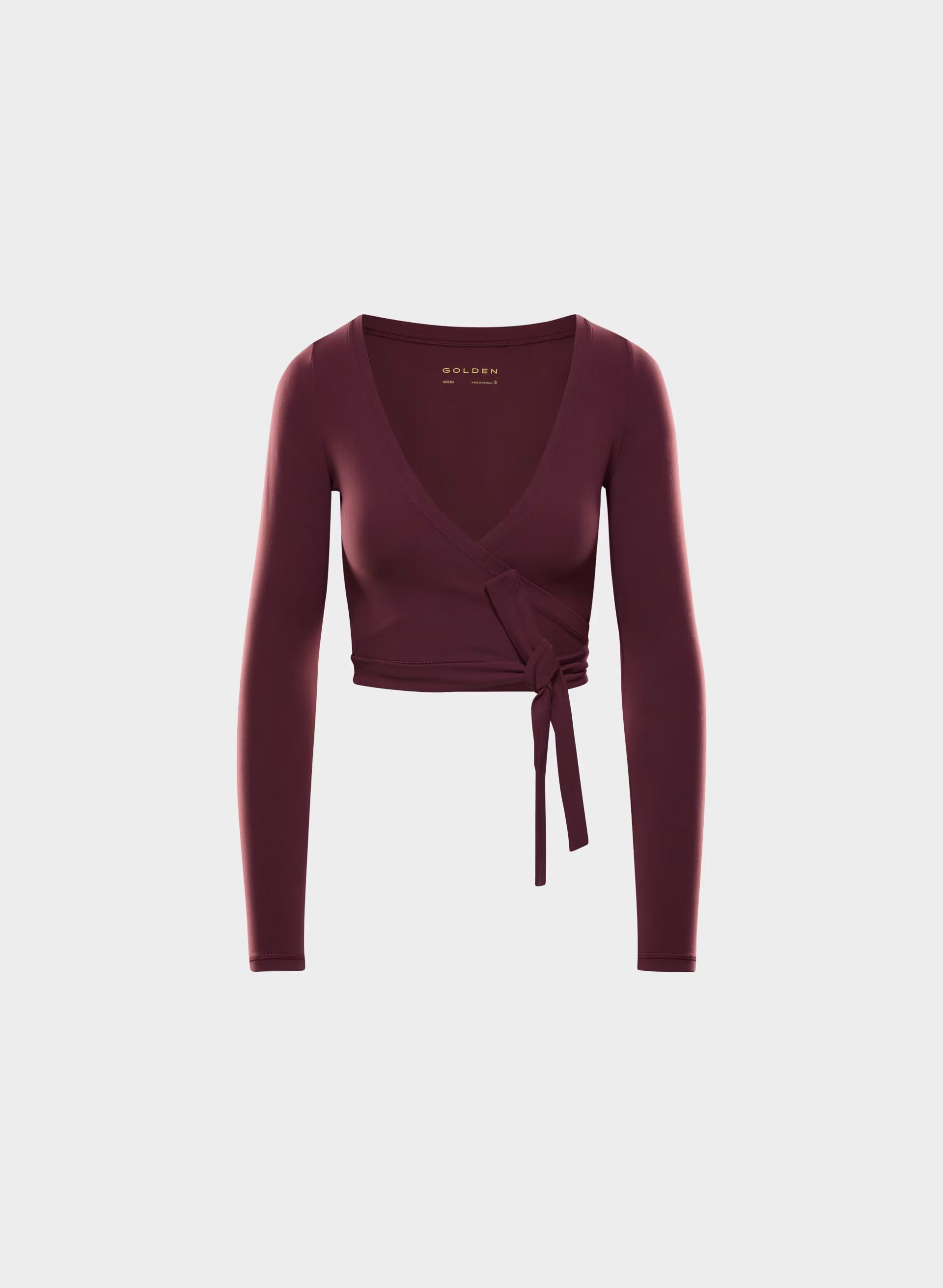 BUTTER Focal Wrap Longsleeve - GALA PLUM
