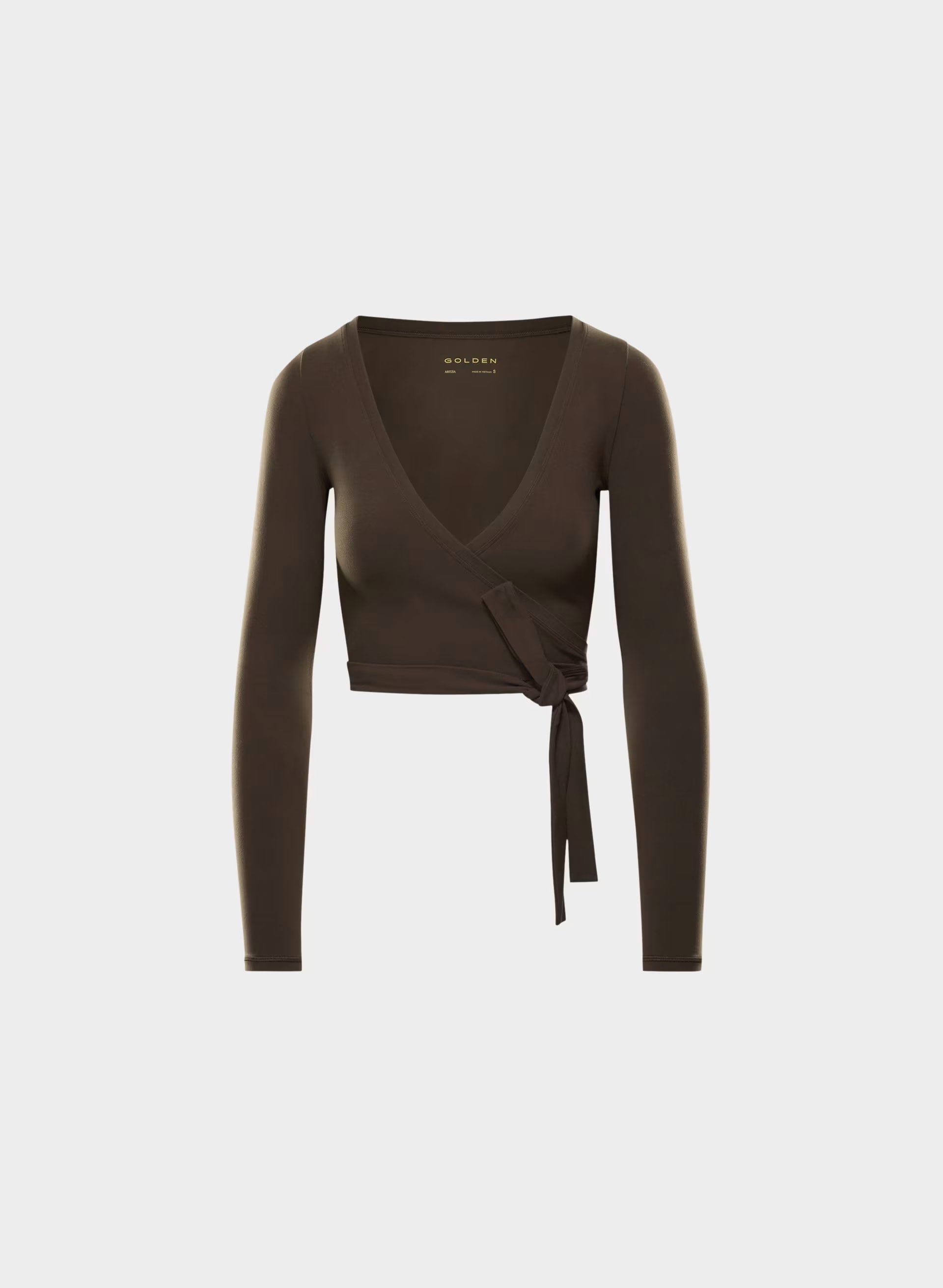 BUTTER Focal Wrap Longsleeve - CACAO NIB BROWN