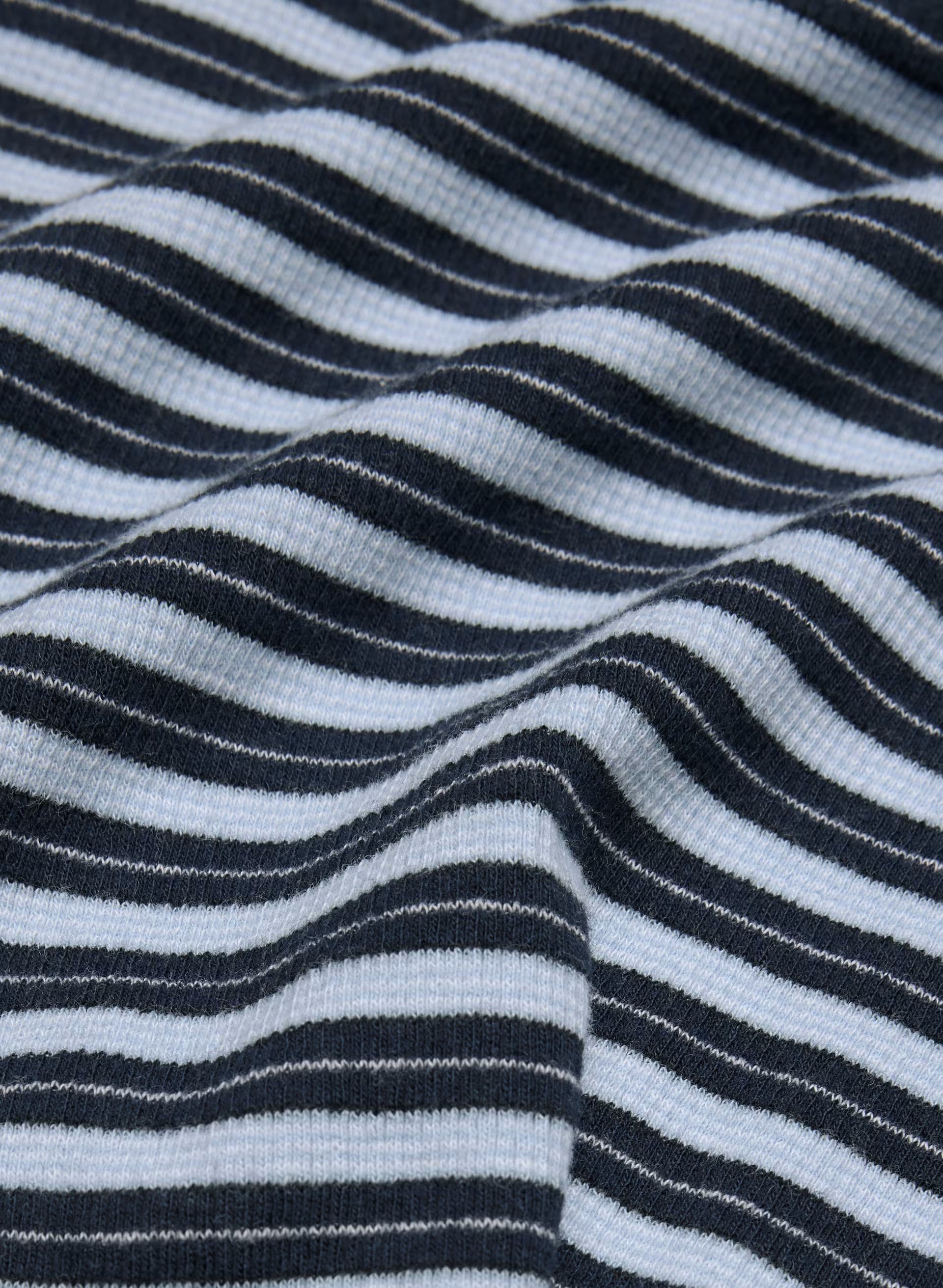 HomeStretch™ Rib Solo Longsleeve - ADMRL NAVY/RIPPLE BLUE