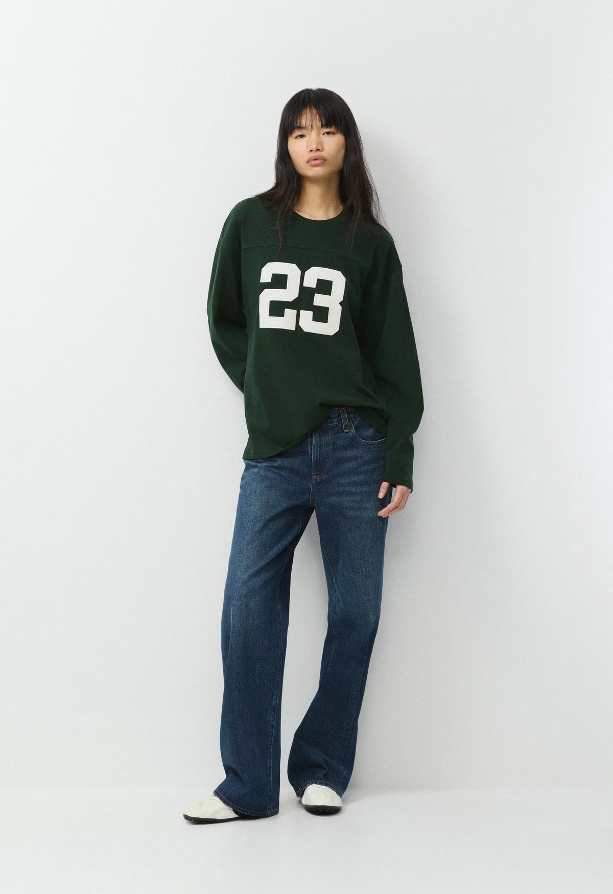 Mighty Cotton™ Ramos Longsleeve - FIGTREE GREEN/LT BIRCH
