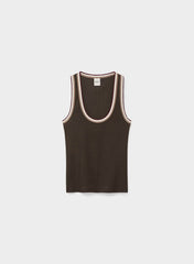 HomeStretch™ Rib Vinyl Tank - CACAO NB BROWN/MULTI