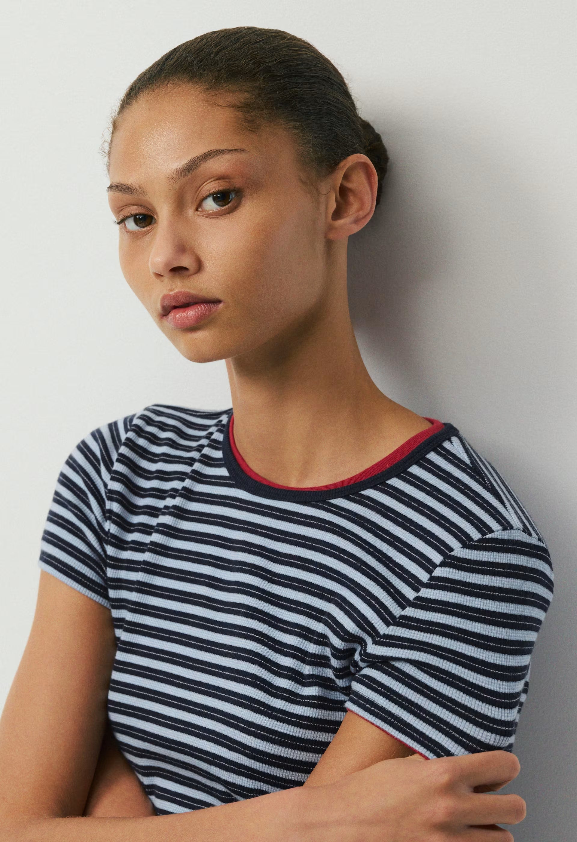 HomeStretch™ Rib Tune T-Shirt - ADMRL NAVY/RIPPLE BLUE