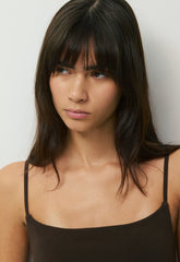 HomeStretch™ Smooth Capsule Comfort Tank - CACAO NIB BROWN