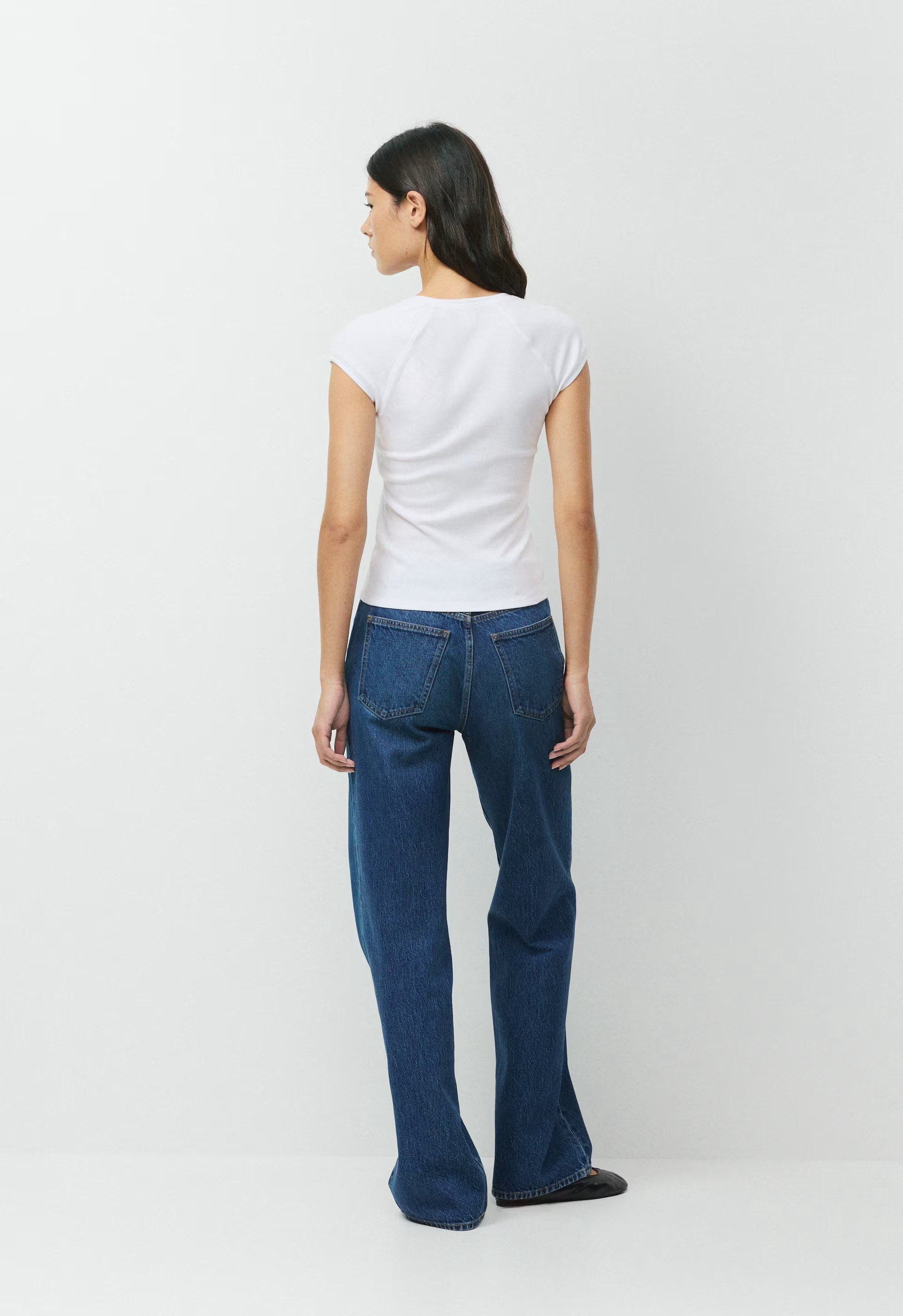 HomeStretch™ Rib Location T-Shirt - WHITE