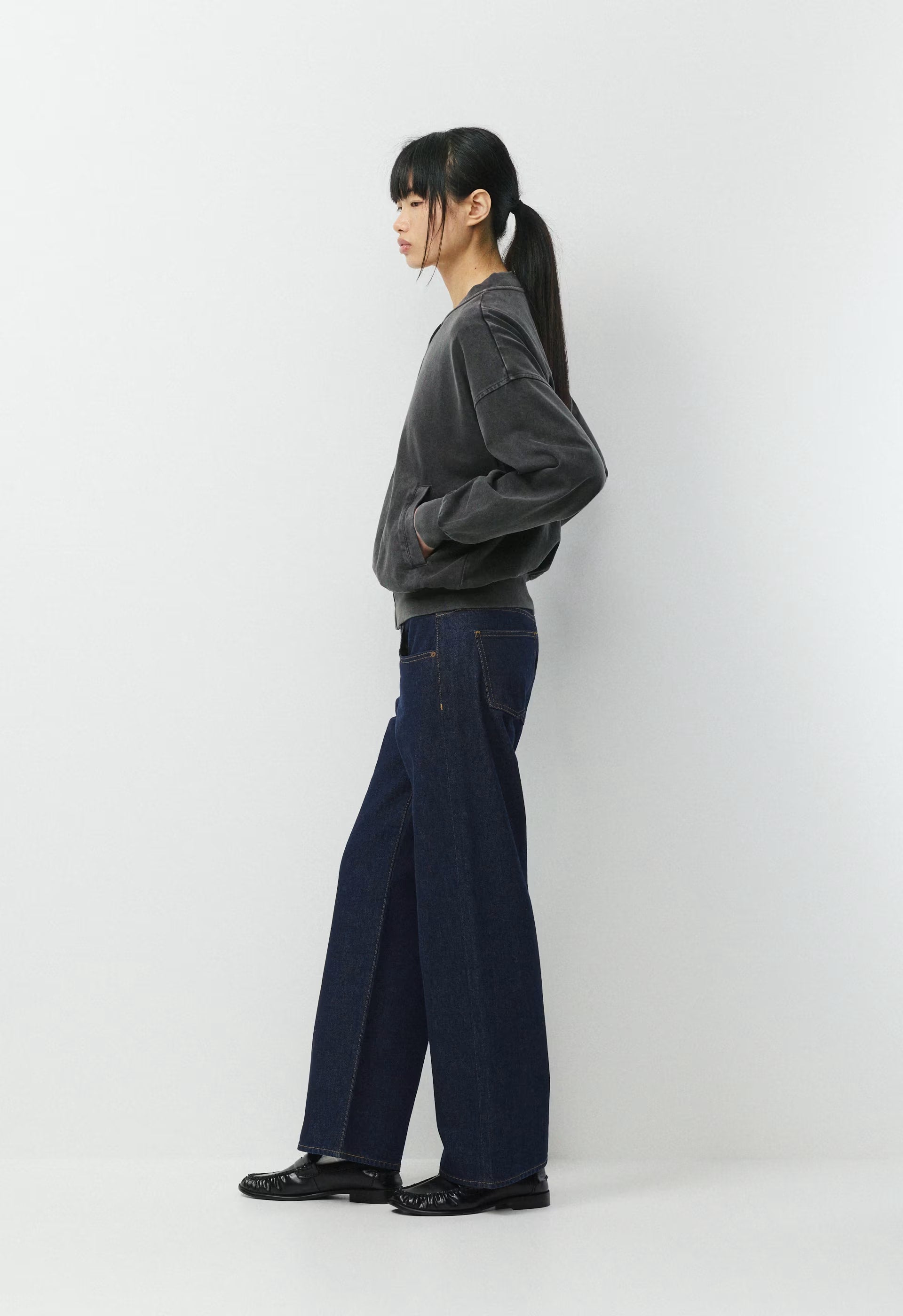 Mighty Cotton™ Spur Bomber - LIVED-IN BLACK