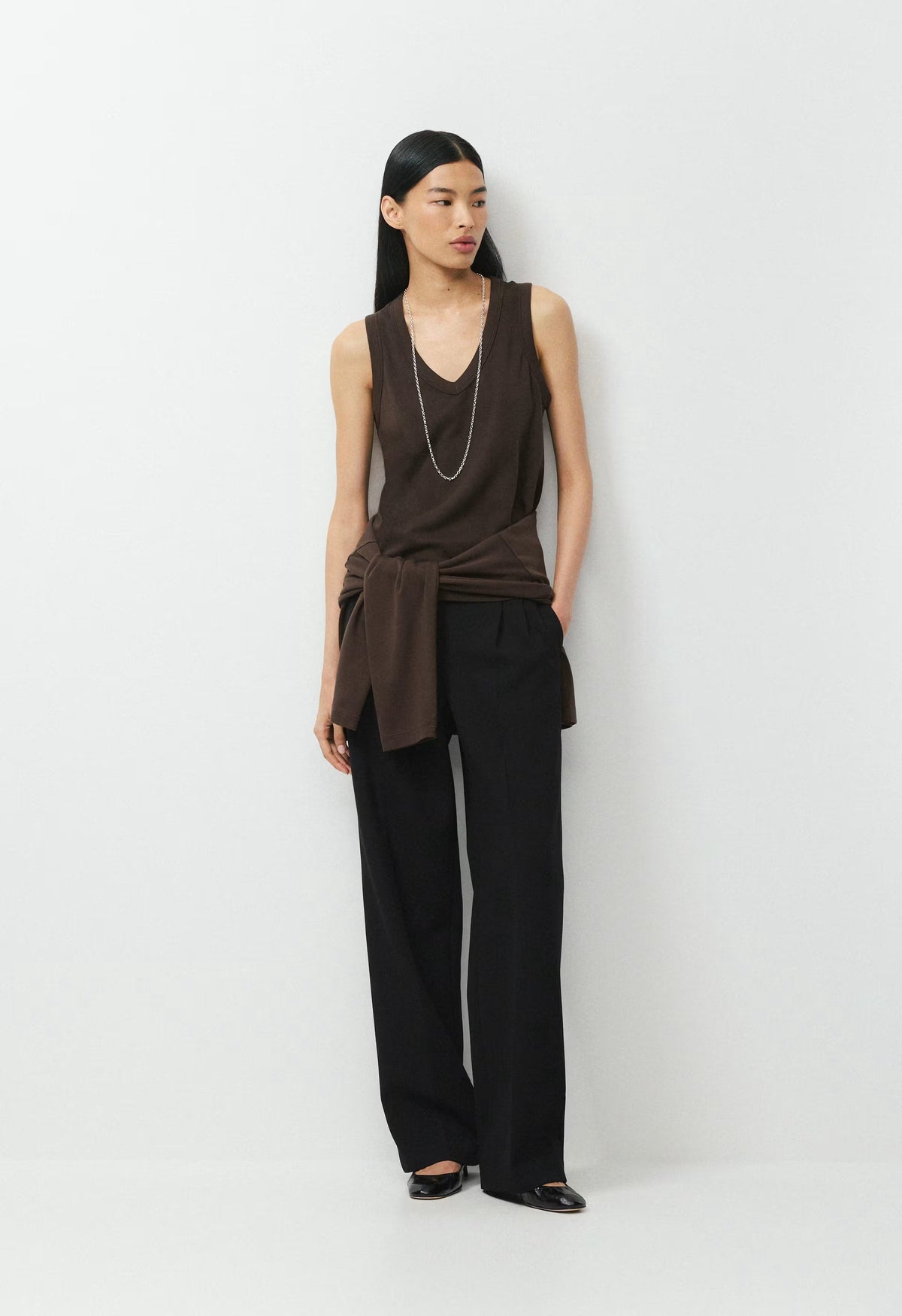 InterLock Cotton Foyer Top - CACAO NIB BROWN