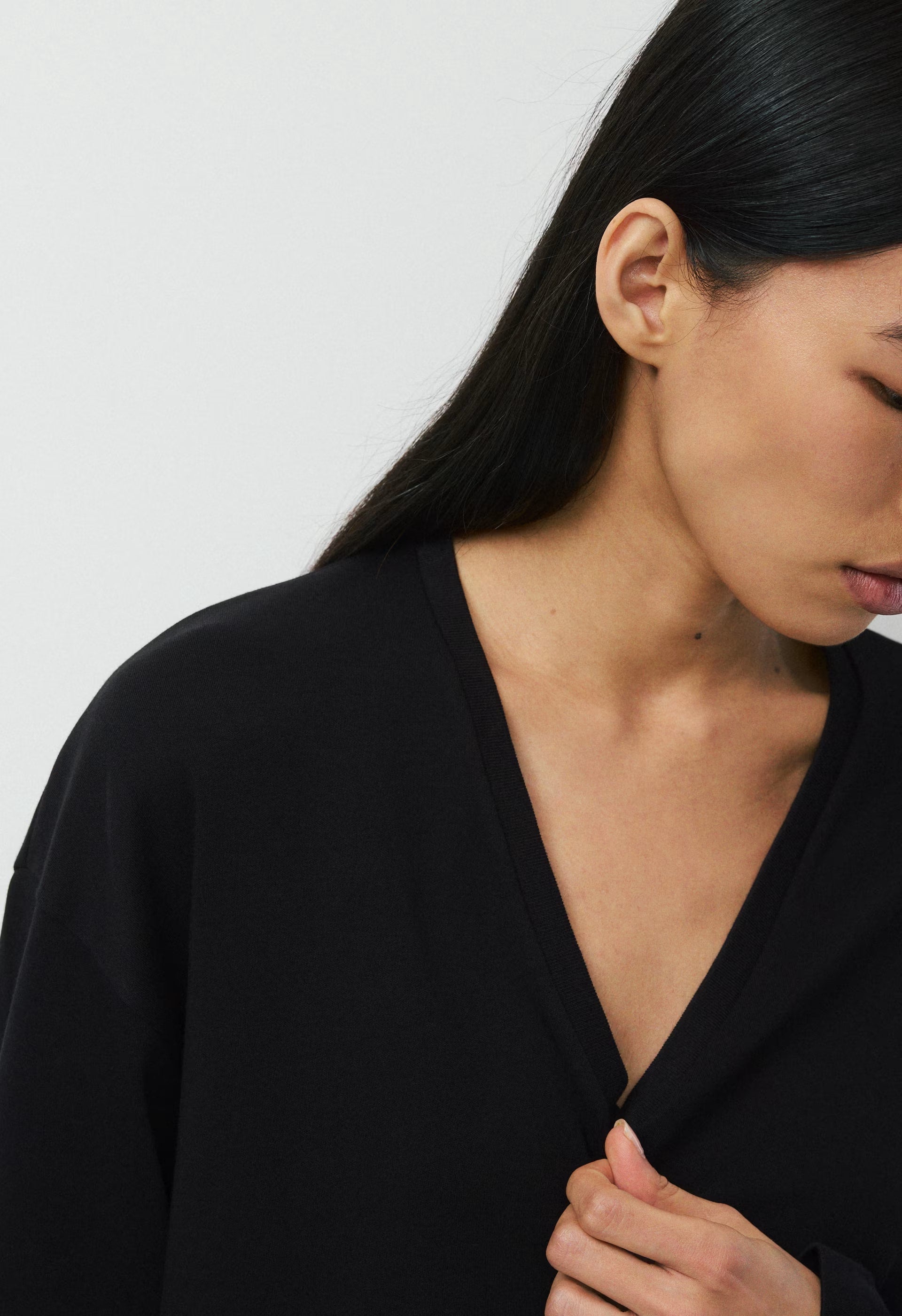 InterLock Cotton Mobile Longsleeve - BLACK