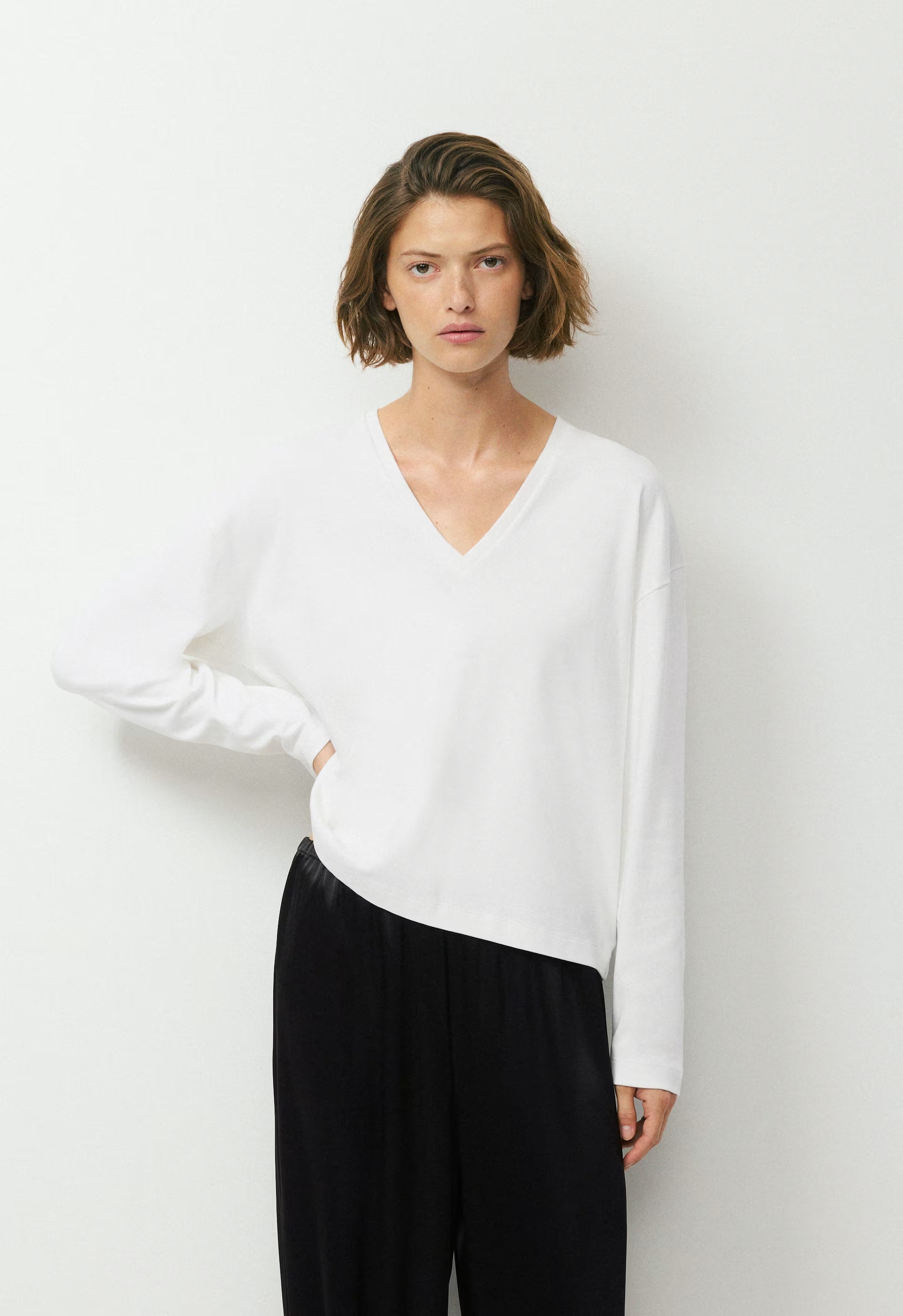 InterLock Cotton Mobile Longsleeve - WHITE