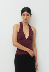 Original Contour Allure Halter Top - GALA PLUM