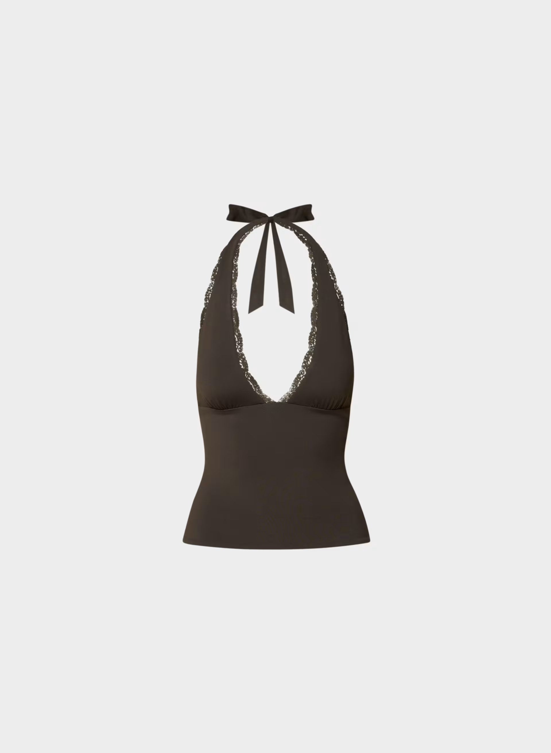 Original Contour Allure Halter Top - CACAO NIB BROWN