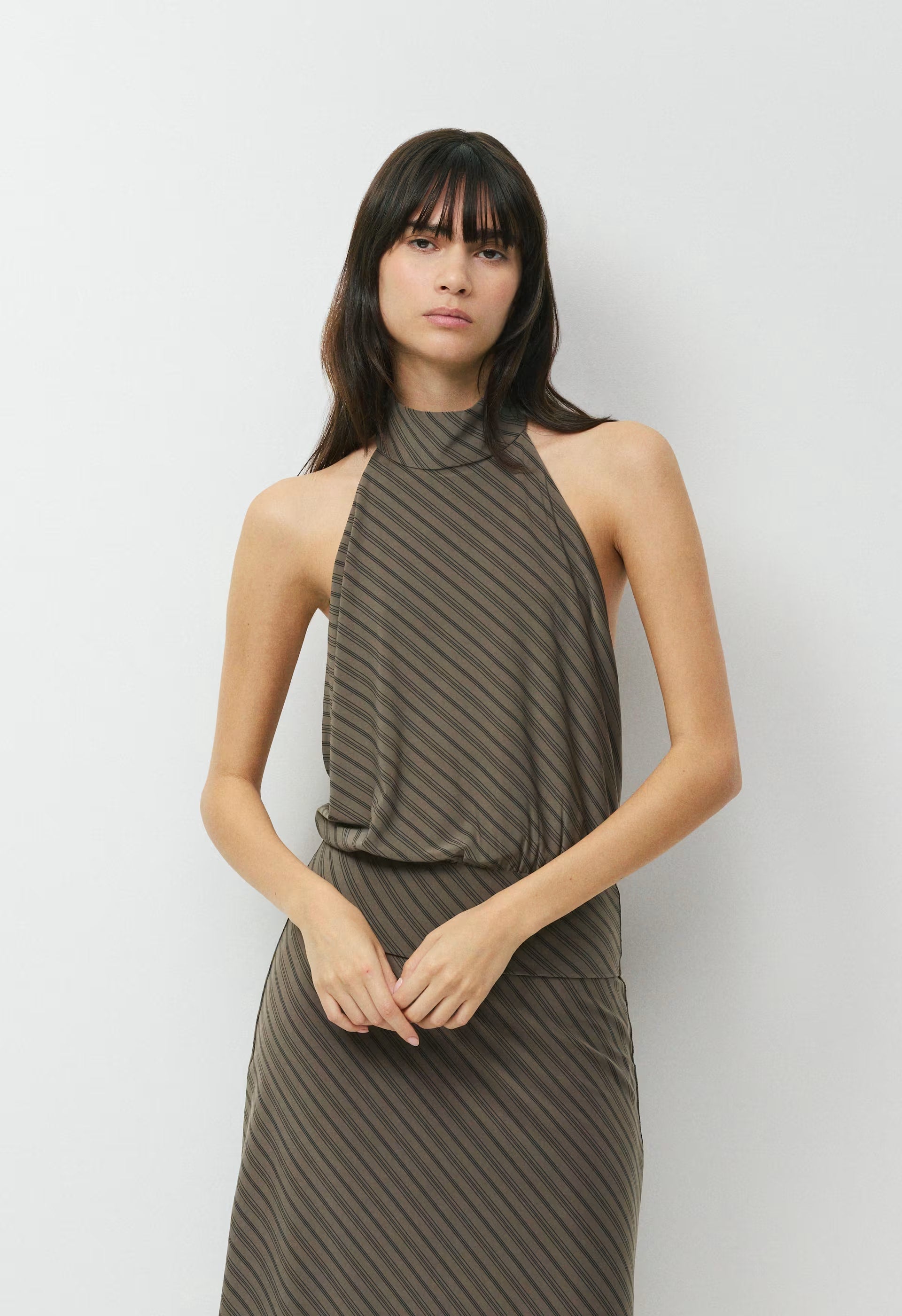 Smooth Matter™ Midnight Halter Top - LT FLINT GRN/ FLNT GRN
