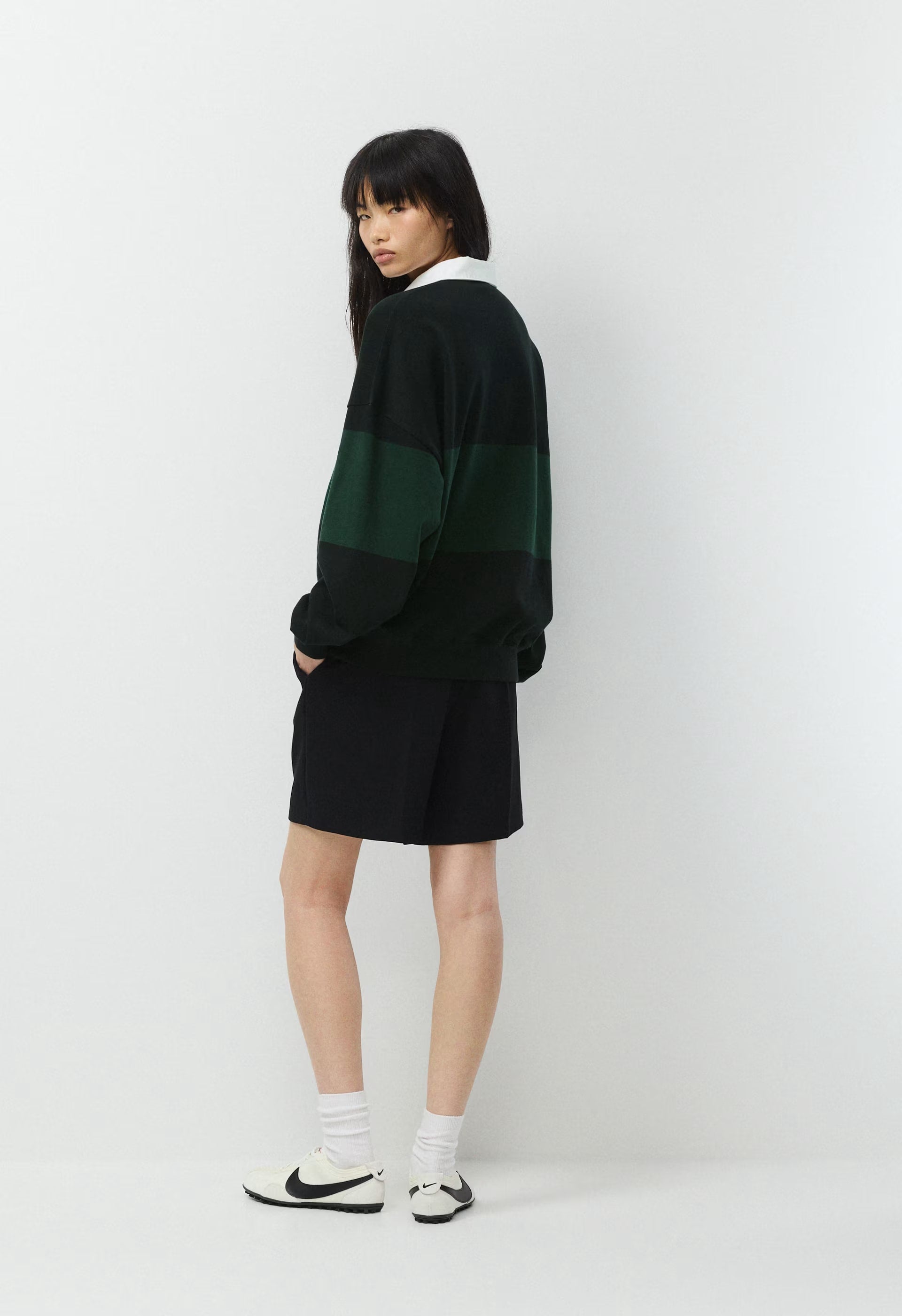 Mighty Cotton™ Lomu Polo - BLACK/FIGTREE GREEN