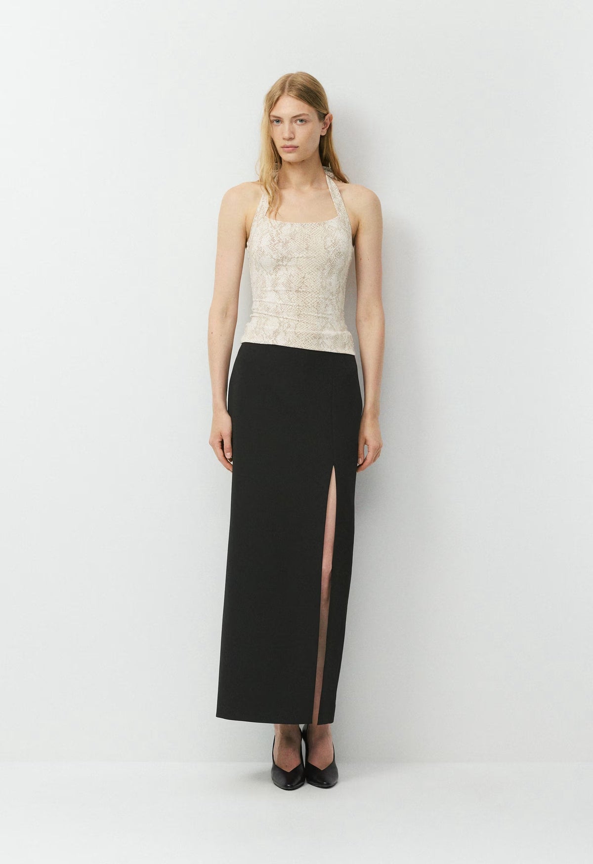 Original Contour Optimum Halter Top - LIGHT BIRCH/TONAL