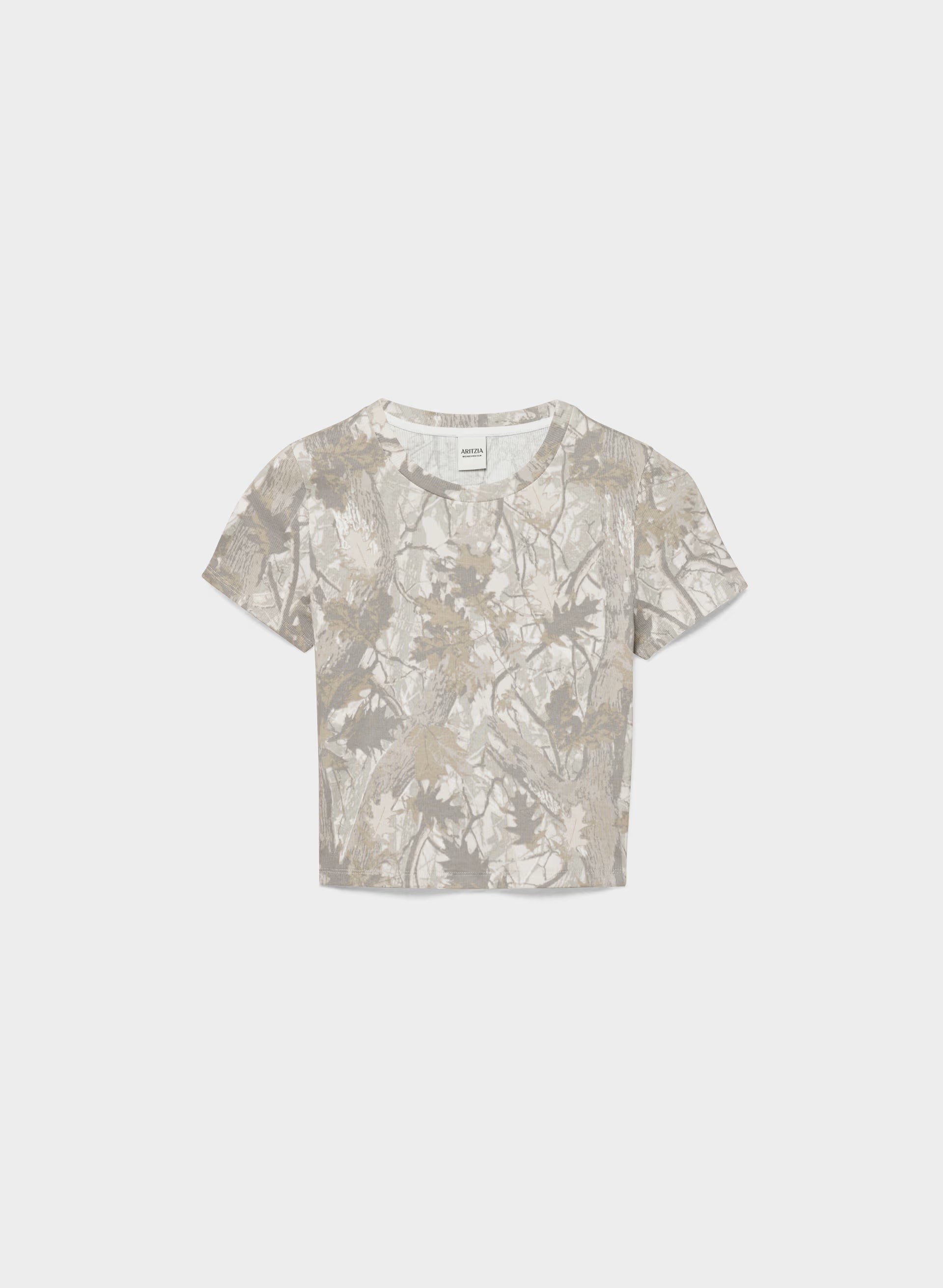 HomeStretch™ Rib Tune Waist T-Shirt - FLUENT TAUP NATURESCAP