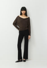 Cassis Longsleeve - CACAO NIB BROWN