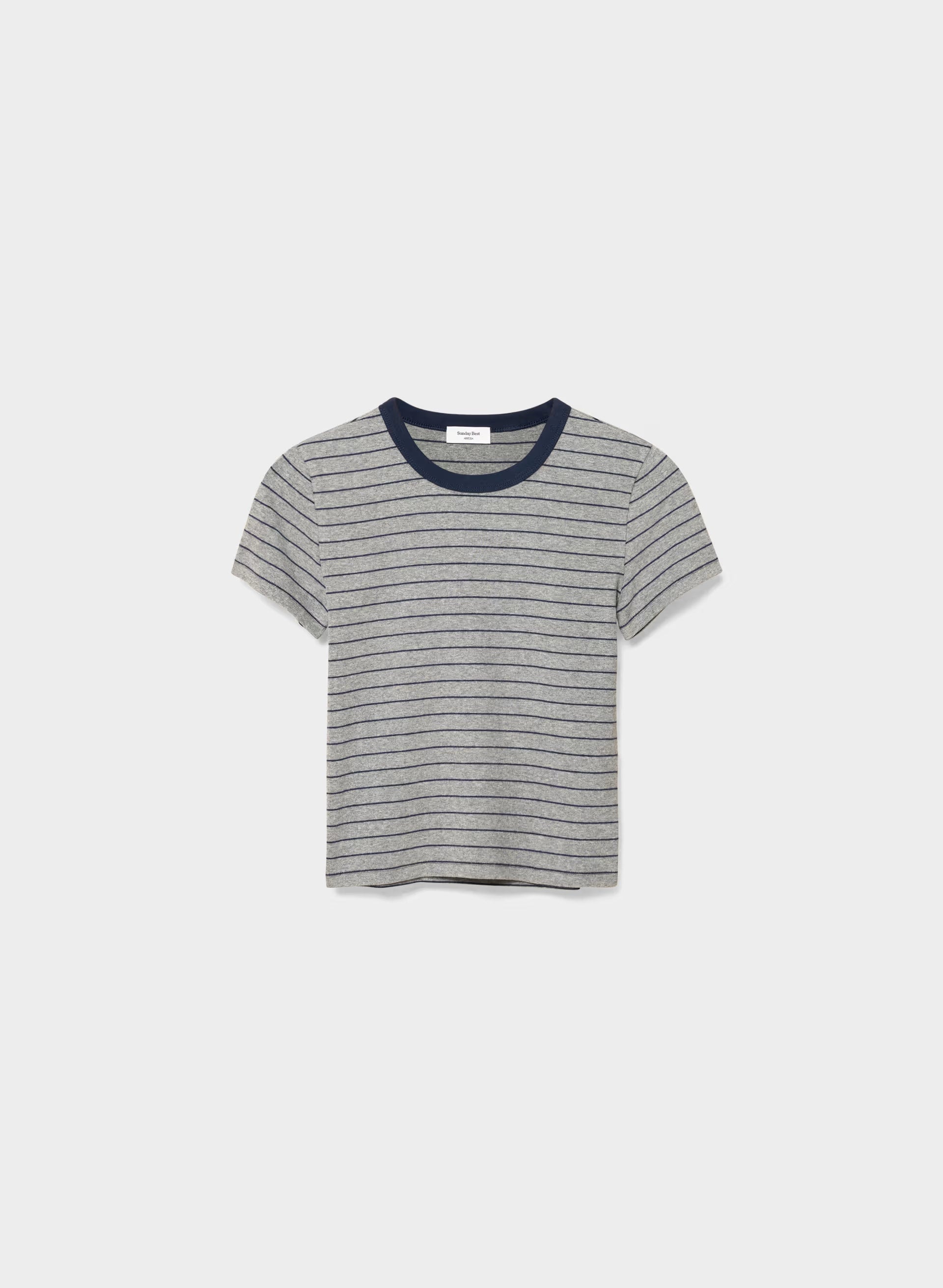 Little Ripple T-Shirt - HTR INLND GREY/AD NAVY