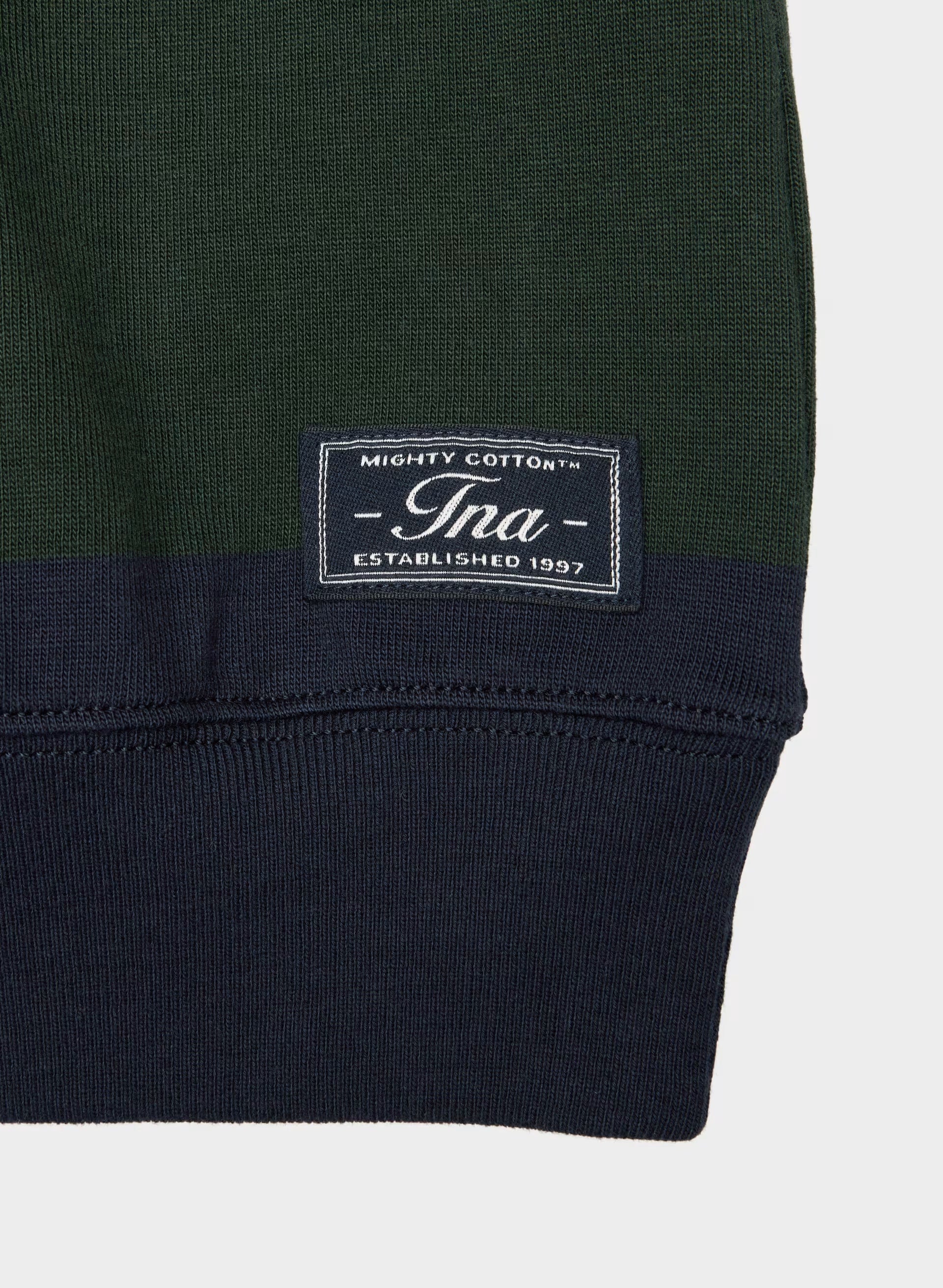 Mighty Cotton™ Lomu Shortsleeve Polo - FGTR GREEN/ADMRL NAVY