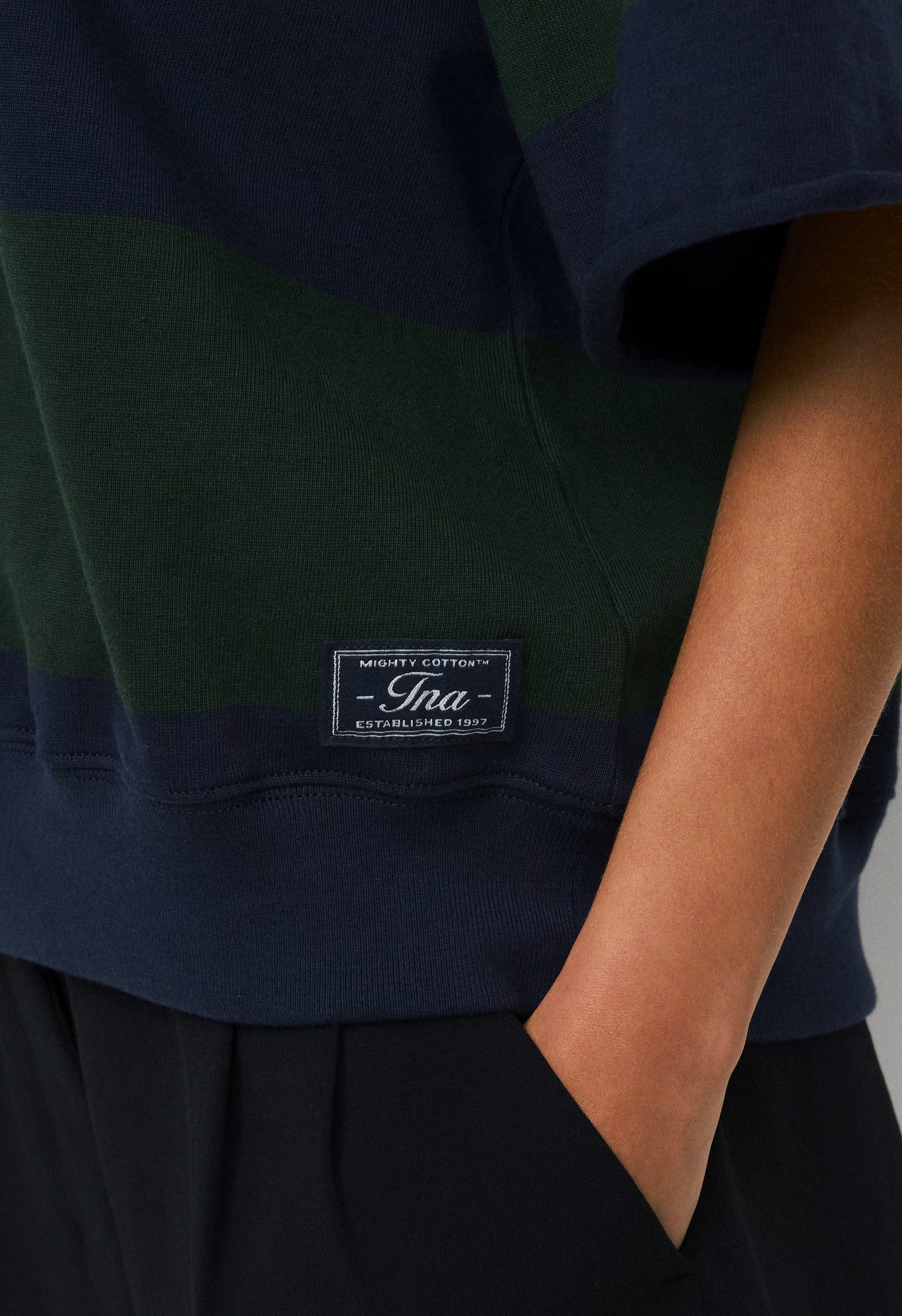 Mighty Cotton™ Lomu Shortsleeve Polo - FGTR GREEN/ADMRL NAVY
