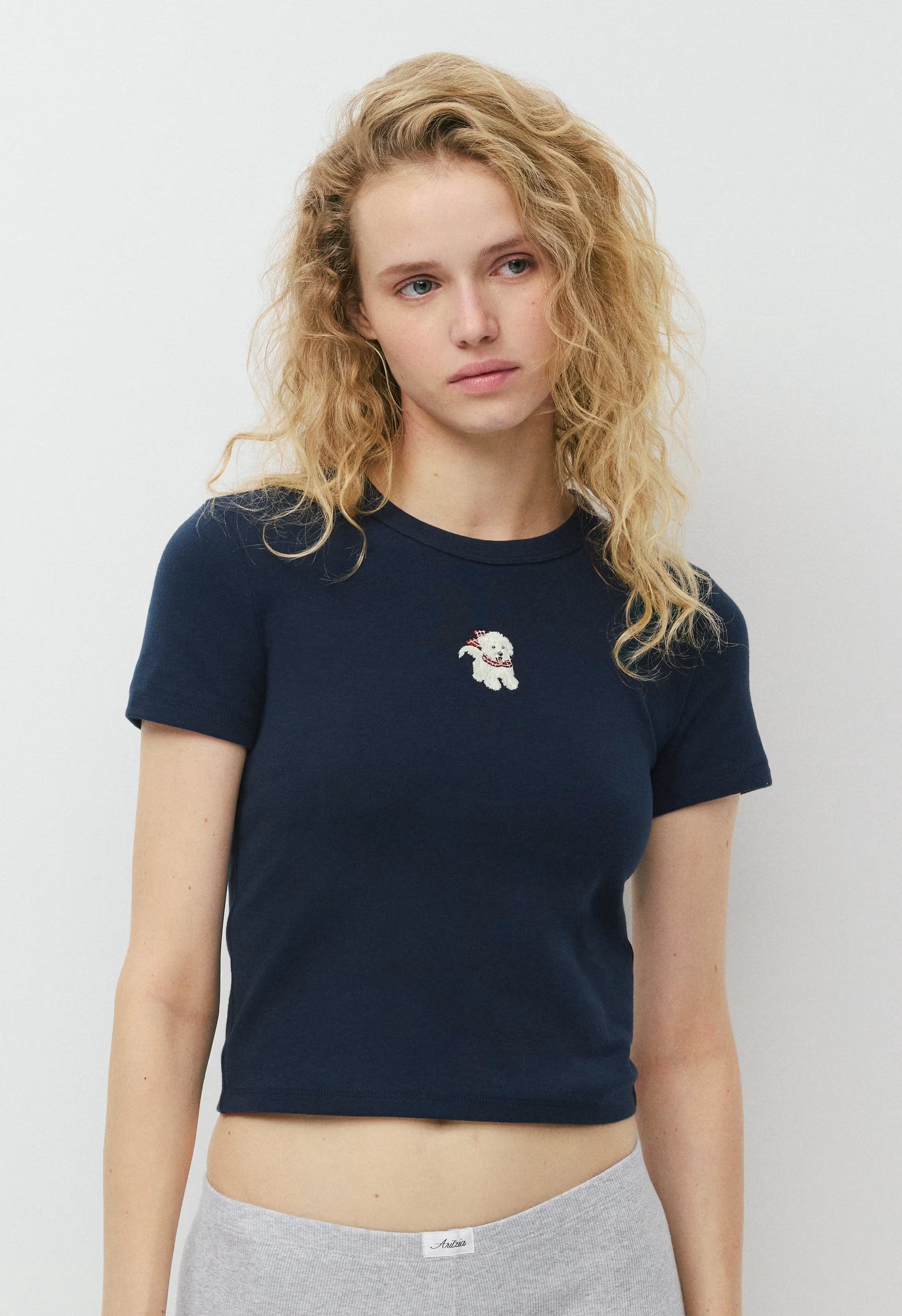 Little Ripple Icon T-Shirt - ADMIRAL NAVY/ LUNA