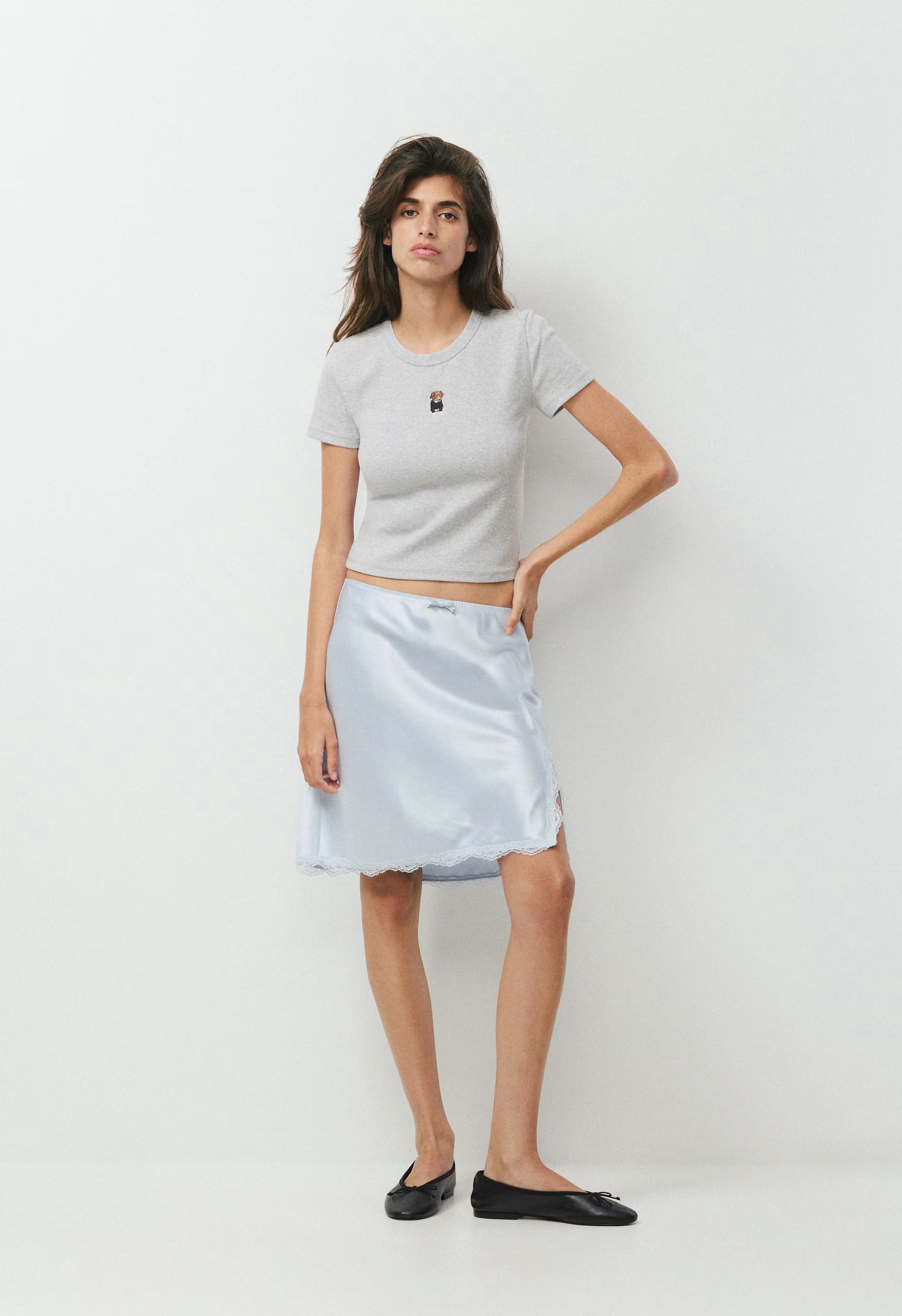 Little Ripple Icon T-Shirt - HEATHER CHROME/BALOU