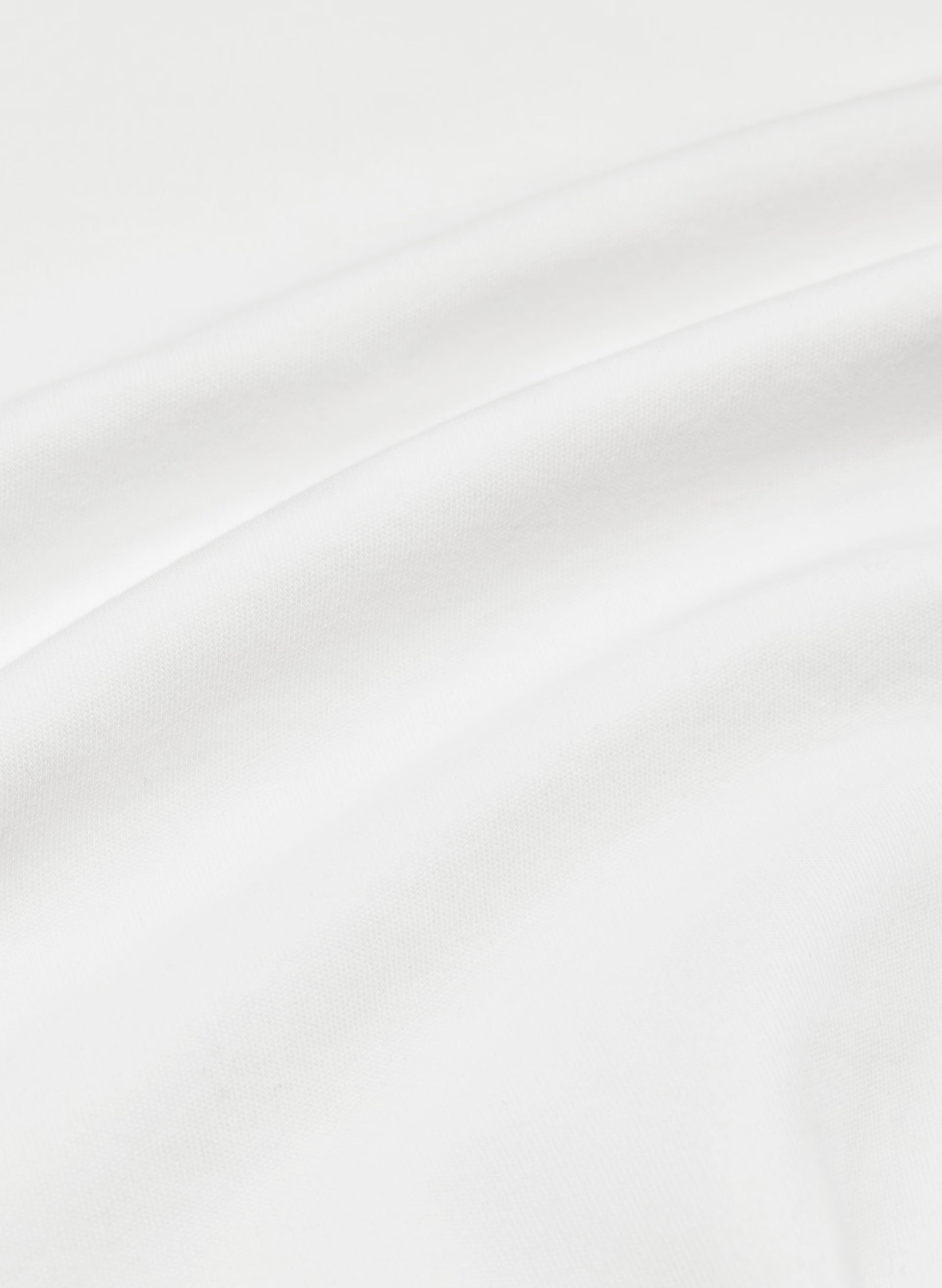 Interlock Cotton Script Longsleeve Top - WHITE