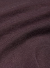 Interlock Cotton Script Longsleeve Top - VELVET PLUM