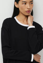 InterLock Cotton Steps Longsleeve - BLACK/WHITE