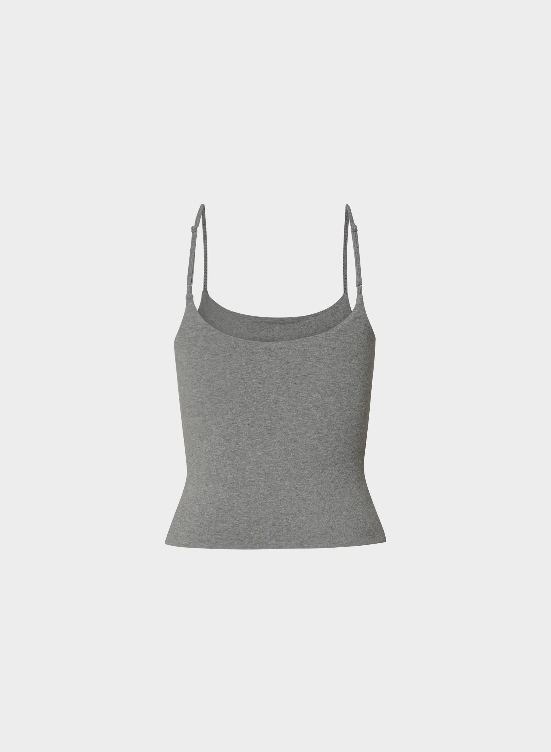 HomeStretch™ Smooth Capsule Comfort Tank - HEATHER DARK GREY