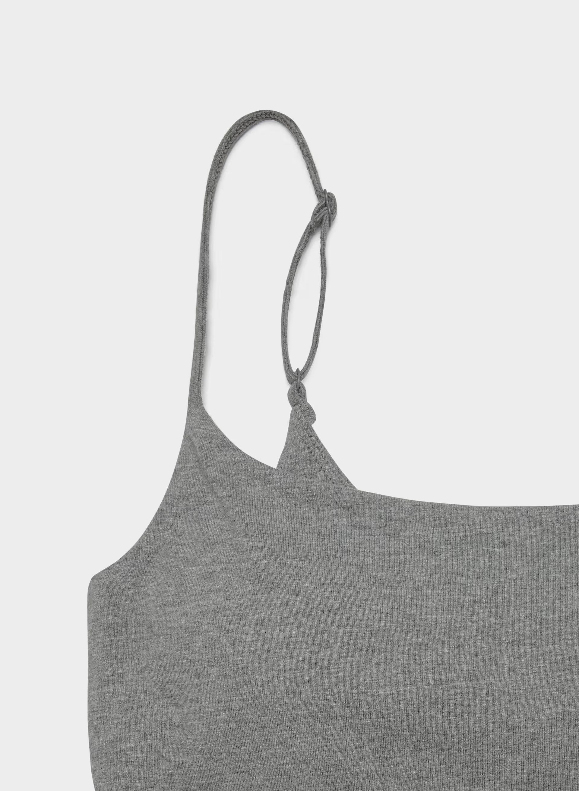 HomeStretch™ Smooth Capsule Comfort Tank - HEATHER DARK GREY