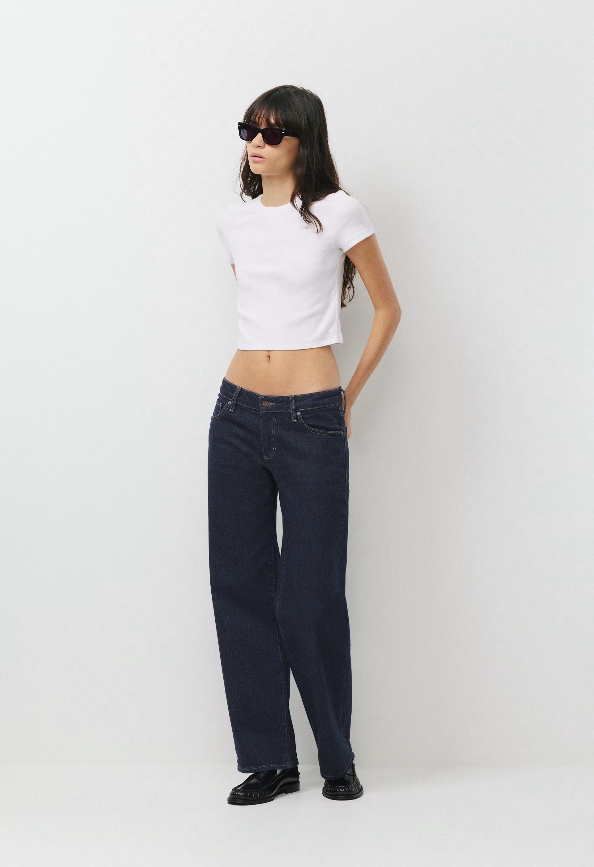 HomeStretch™ Rib Tune Waist T-Shirt - RICH MOCHA BROWN