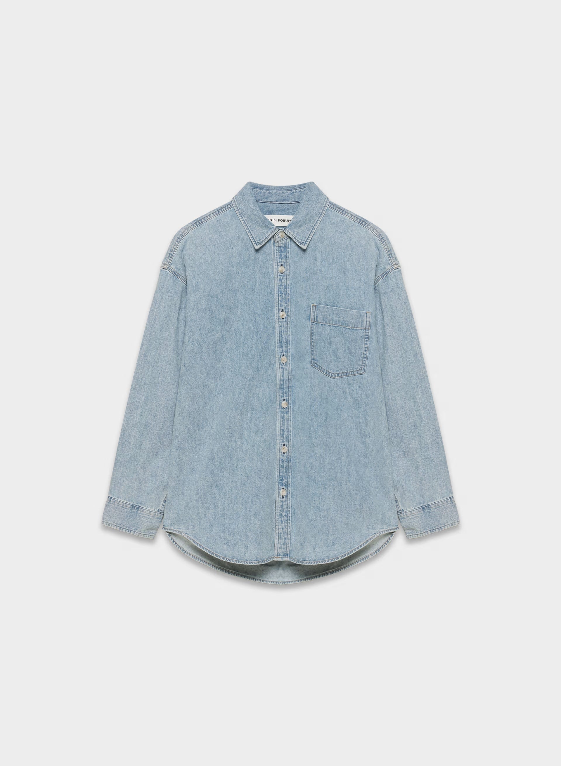 Denim Forum The '80s Comfy Denim Shirt - 7 YRS PCTR THS BLEU
