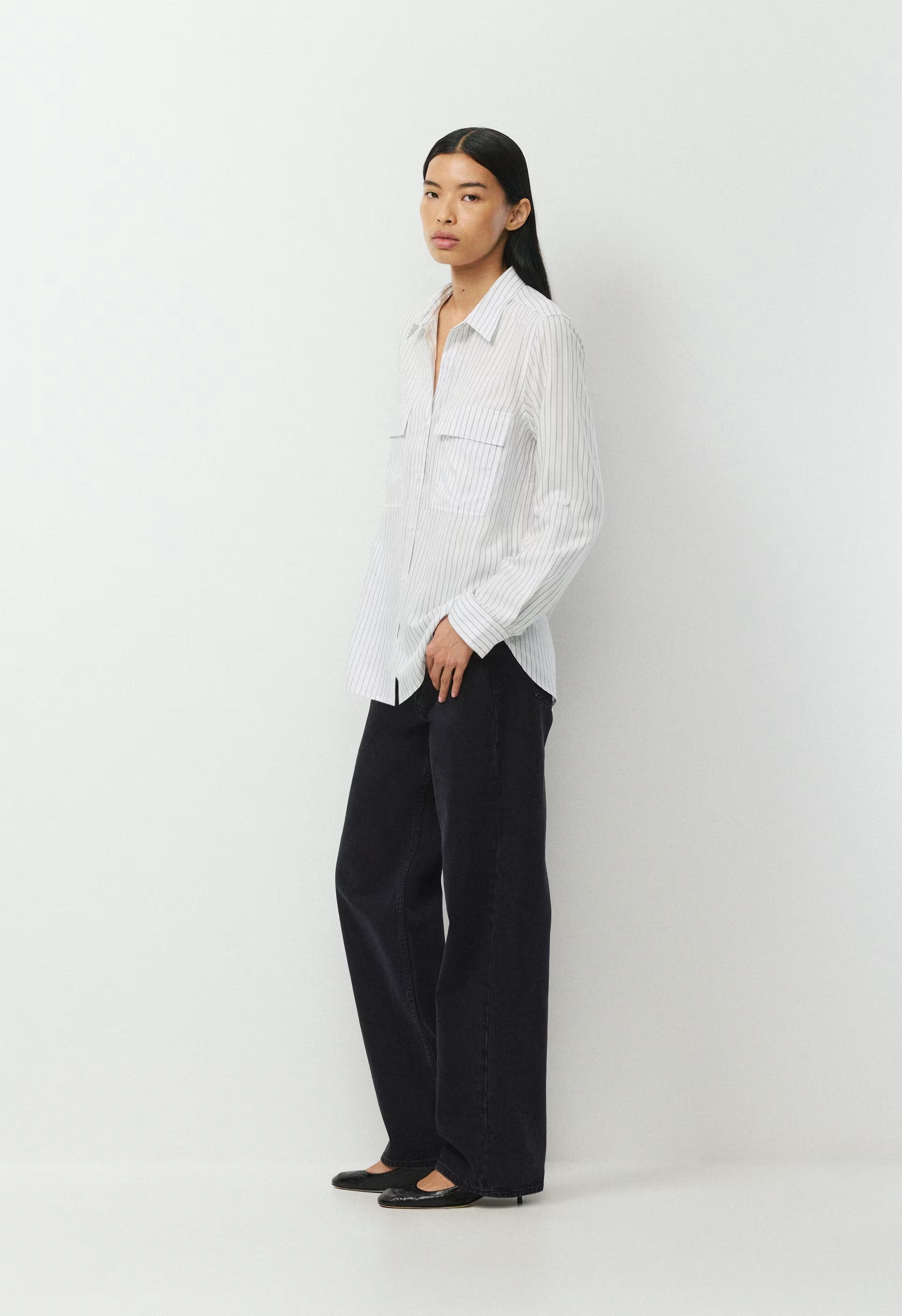 Utility Shirt - WHITE / SHADY BLUE