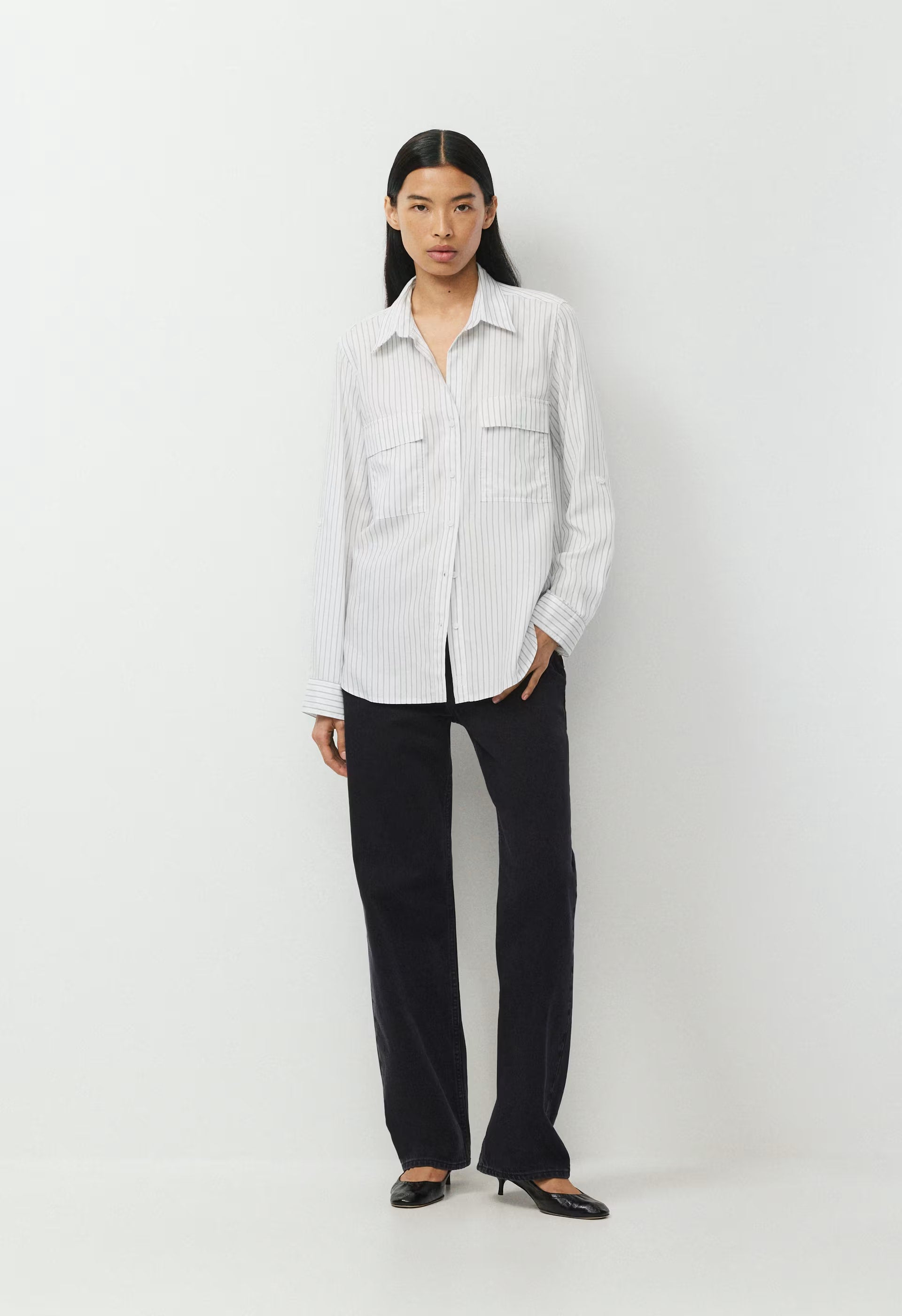 Utility Shirt - WHITE / SHADY BLUE
