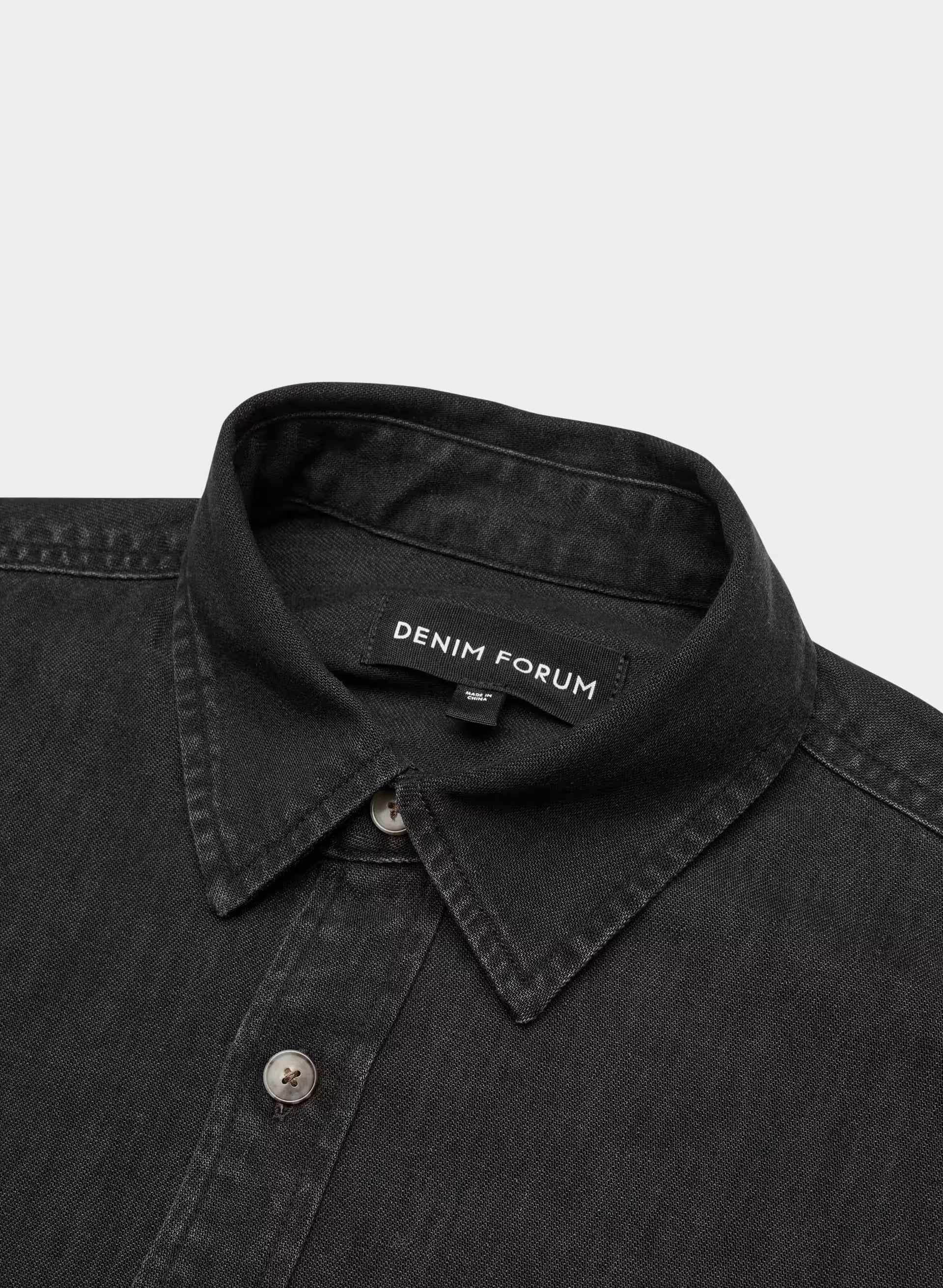 Denim Forum The '80s Comfy Denim Shirt - BLACK EYELINER